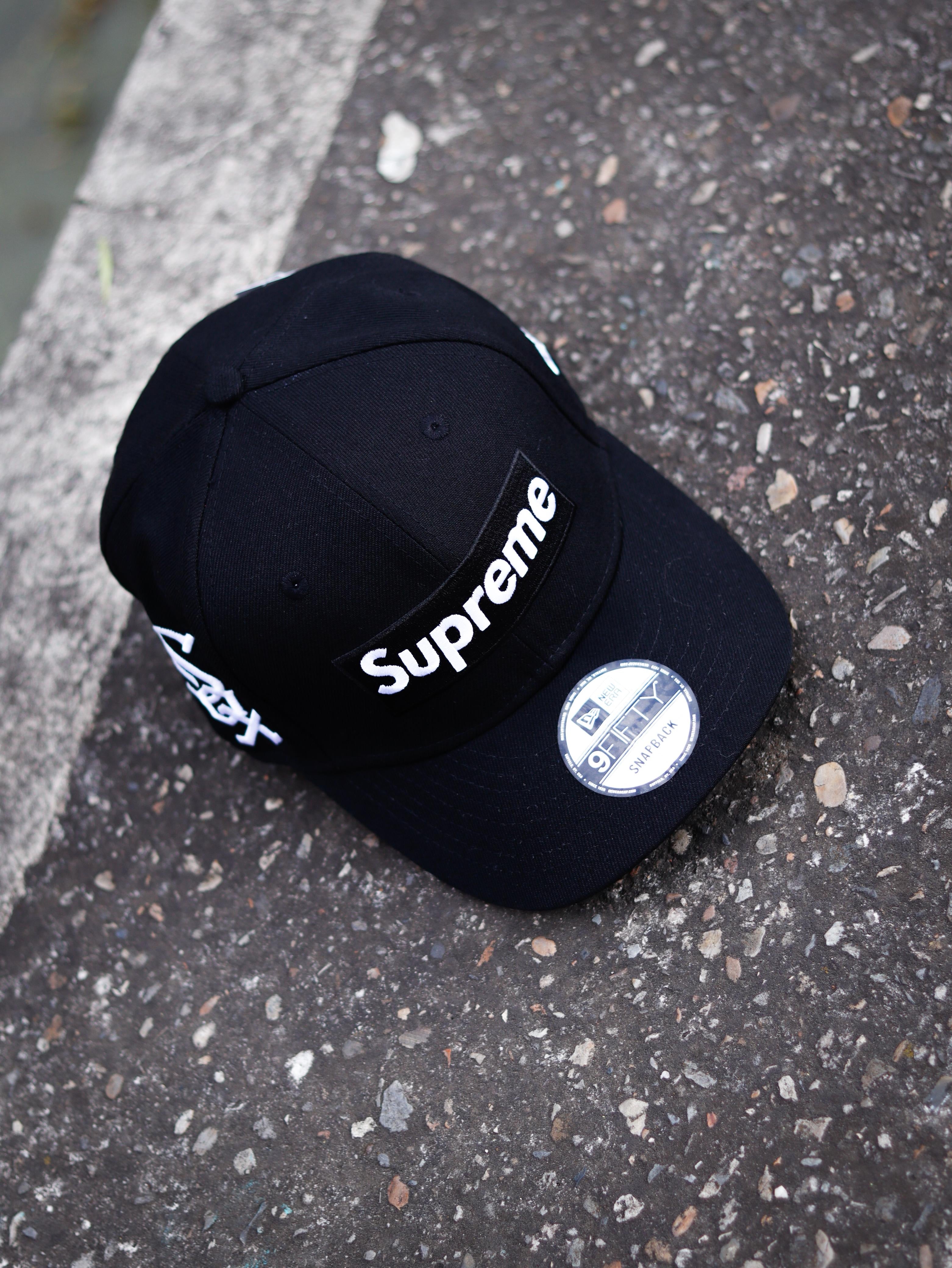 Supreme x MLB Teams Box Logo New Era 'Black - Chicago'