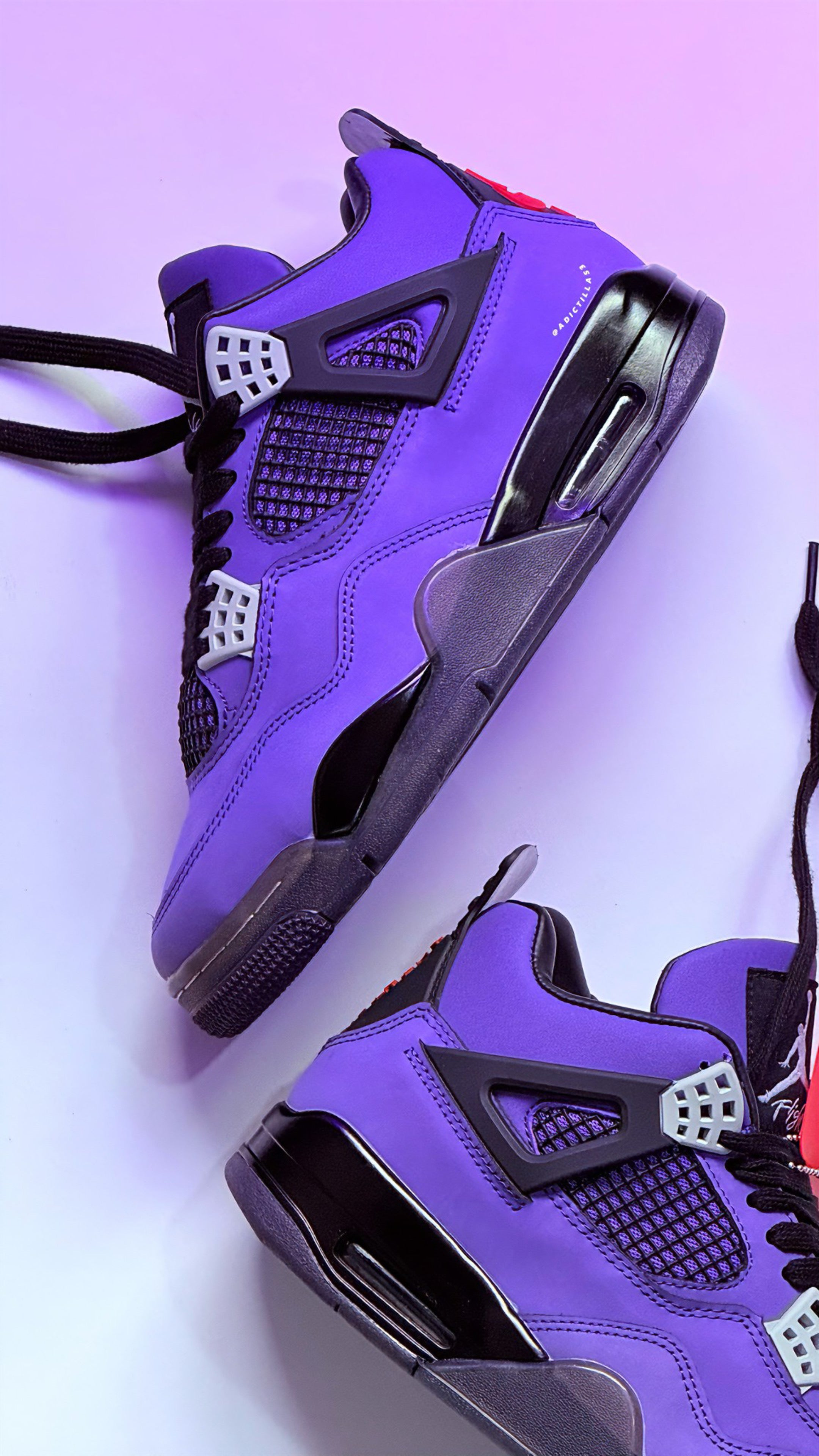 Jordan 4 Travis Scott Purple  “ Friends & Family “