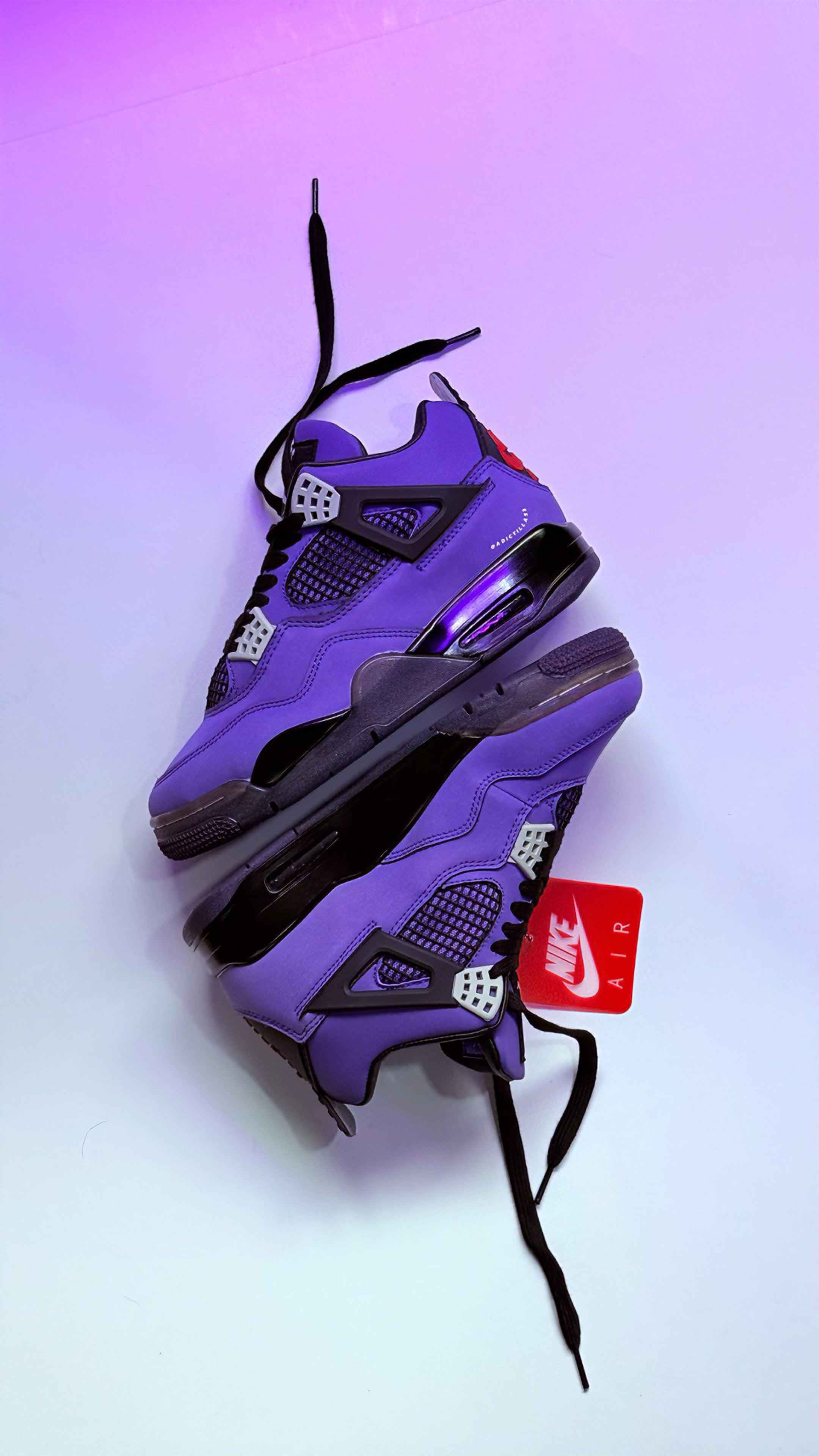 Jordan 4 Travis Scott Purple  “ Friends & Family “