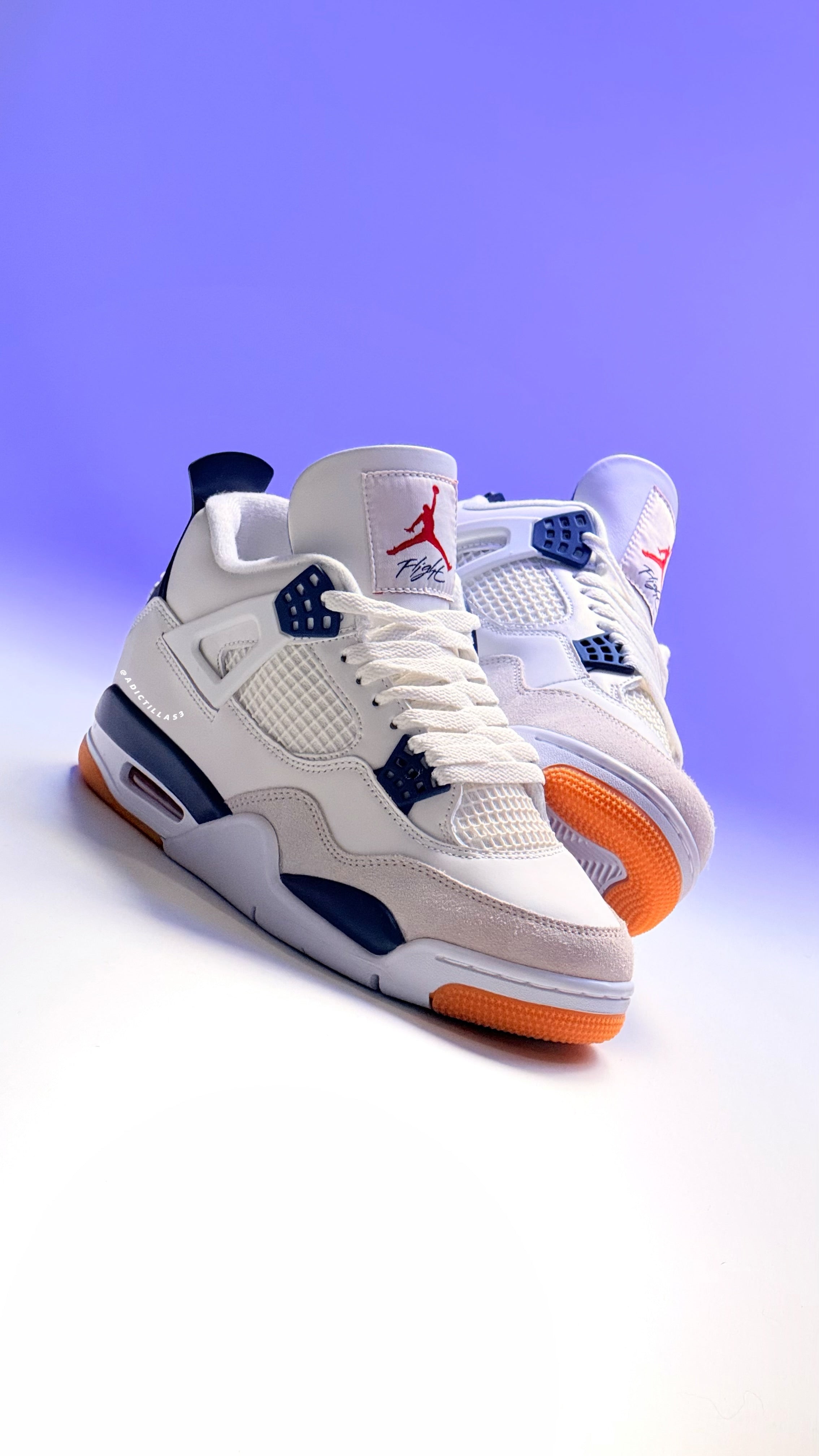 Blue Jordan Blanco Con Naranja Jordan Air Jordan Retro (GS) En
