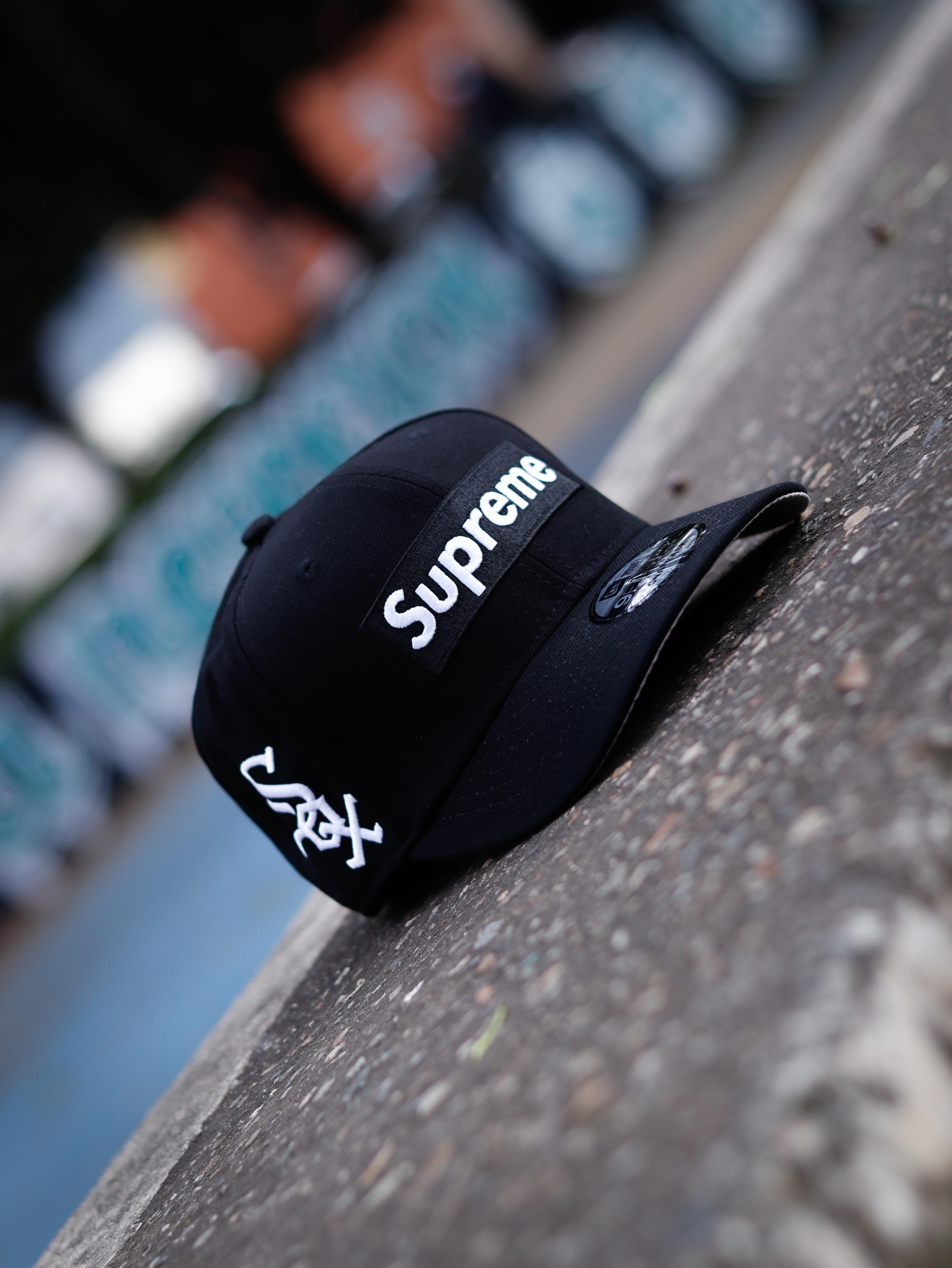 Supreme x MLB Teams Box Logo New Era 'Black - Chicago'