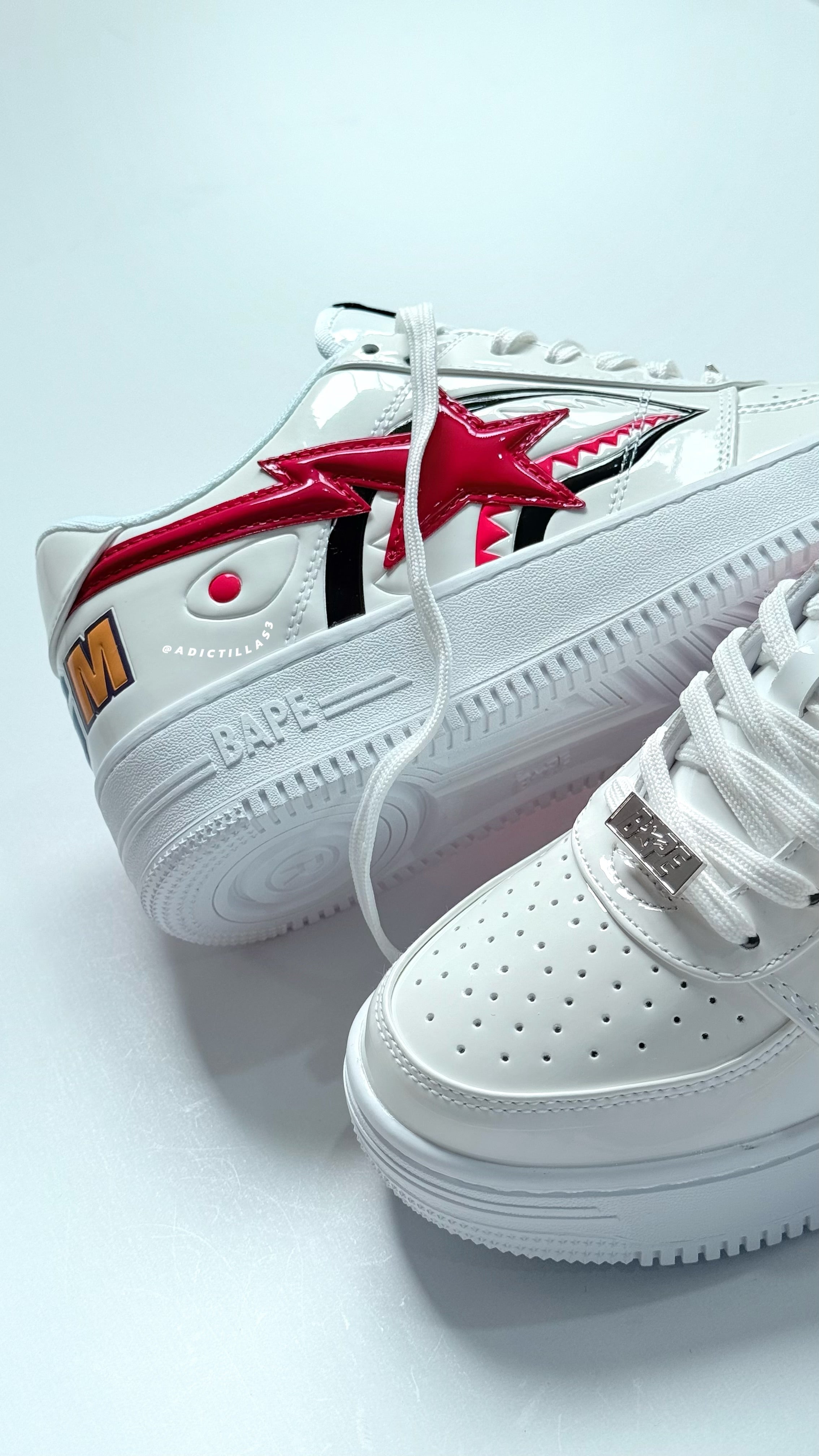 A Bathing Ape BAPE Sta Low Shark White