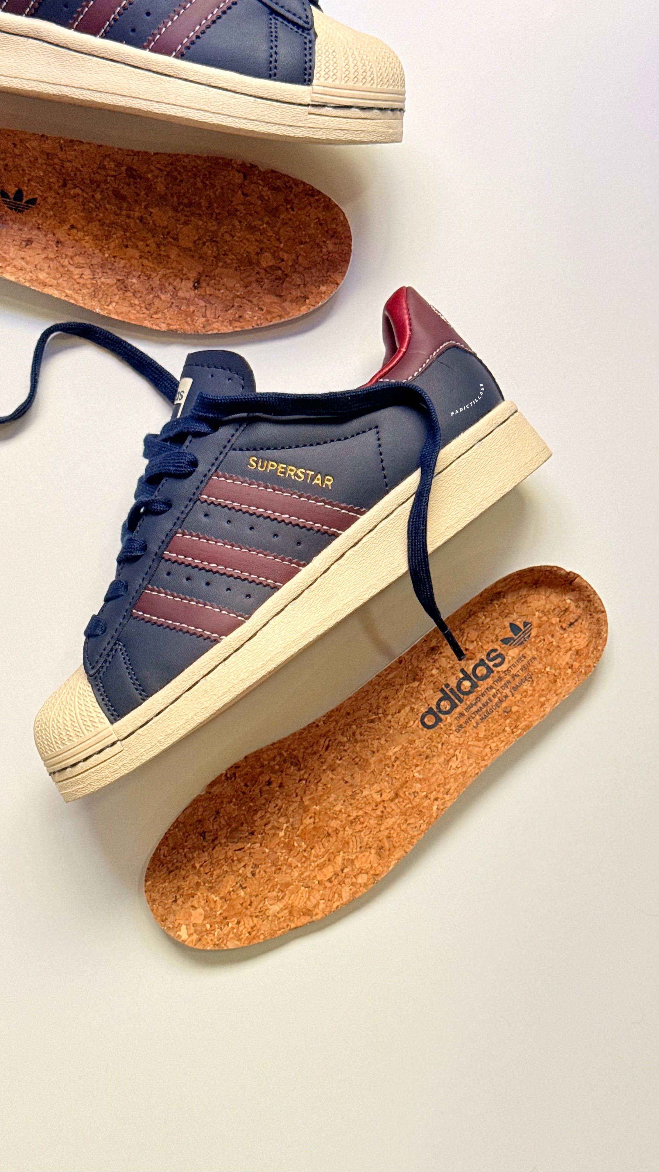 Adidas Originals Superstar 'Dark Navy Red'