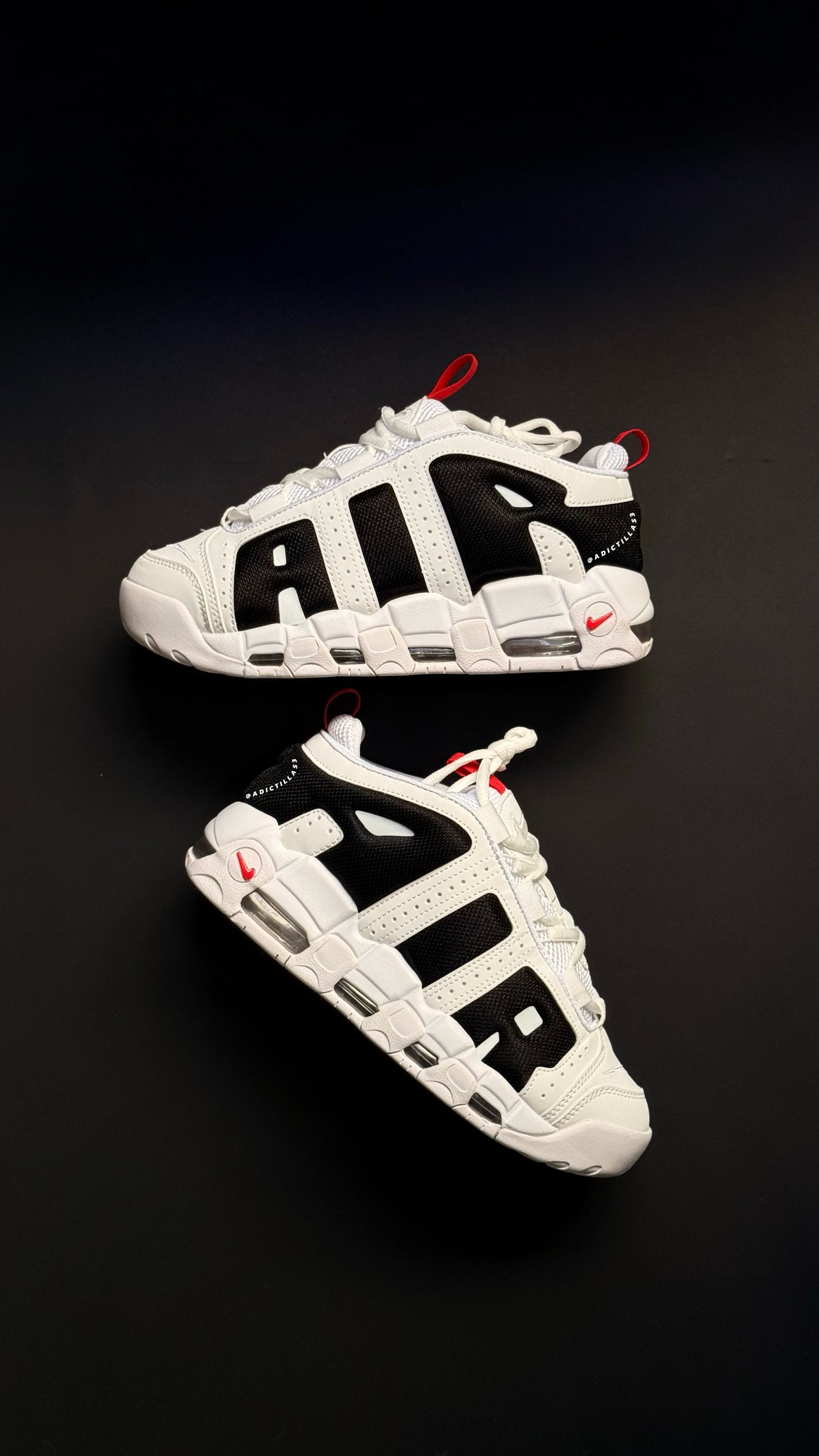 Nike Air More Up Tempo Low White Red
