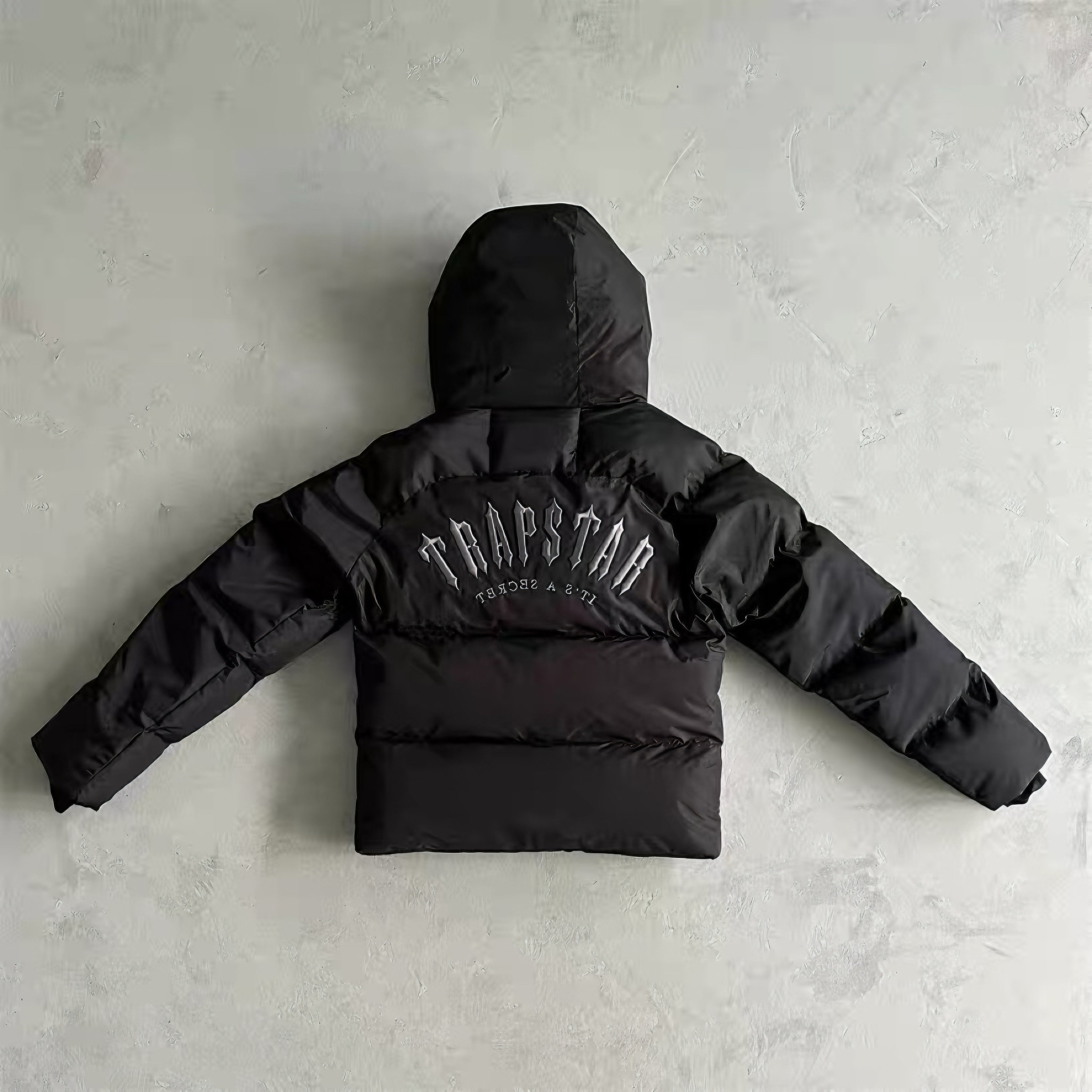 TRAPSTAR IRONGATE ARCH PUFFER JACKET BLACK