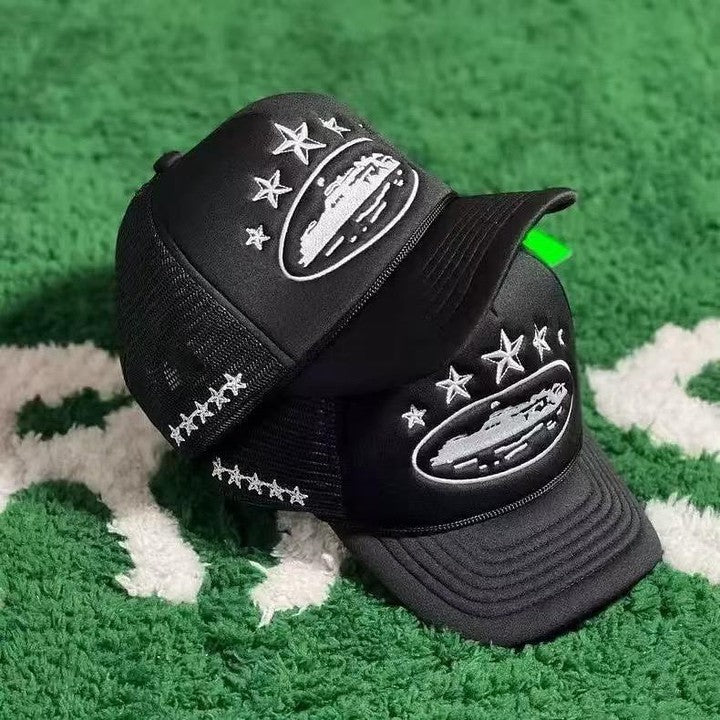 Corteiz 5 Starz Alcatraz Trucker 'Black