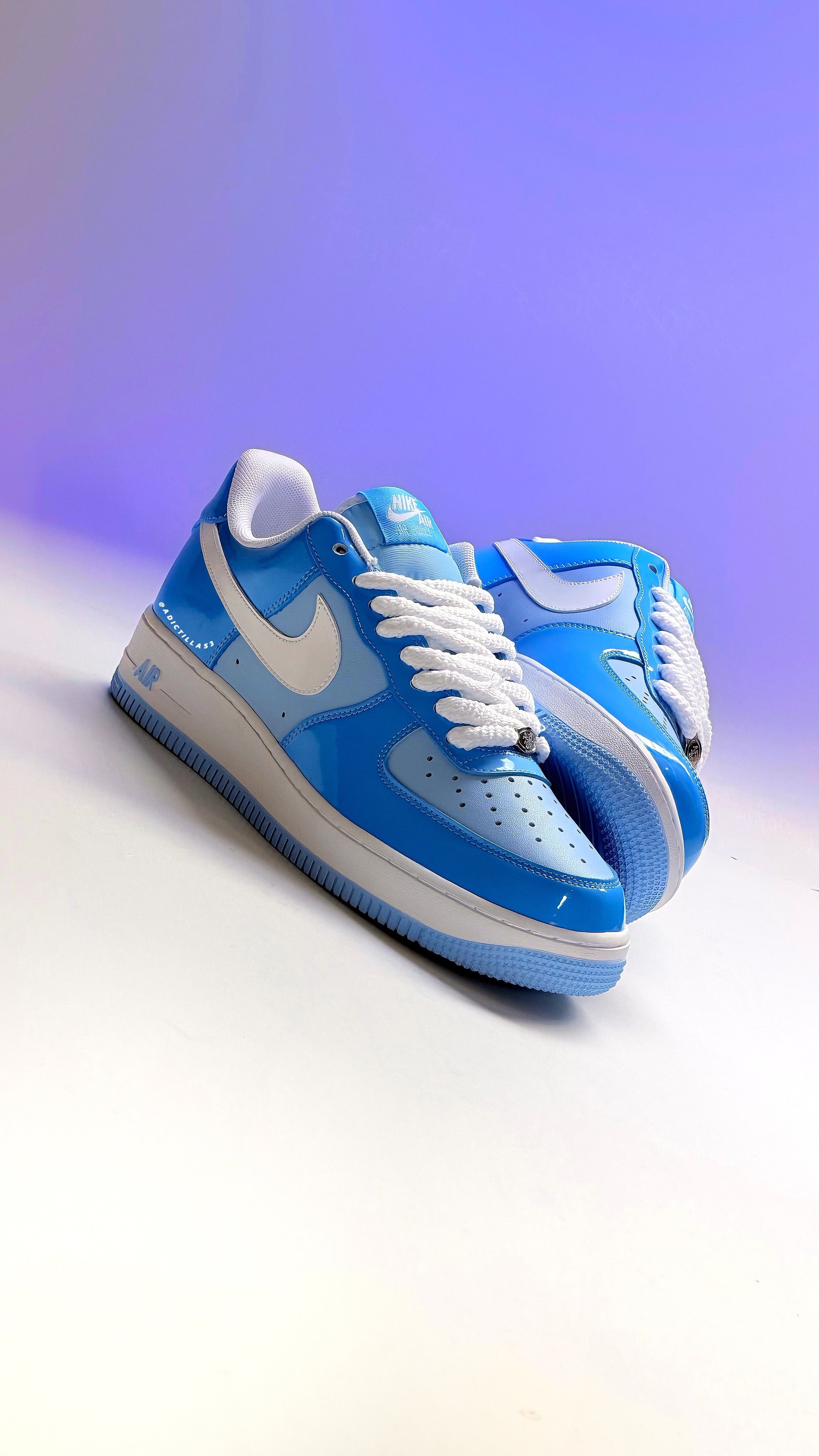 Nike AF1  "Psychic Blue Patent"