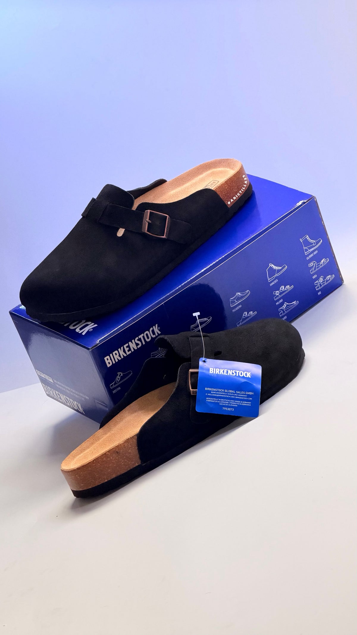Birkenstock Boston suede mules