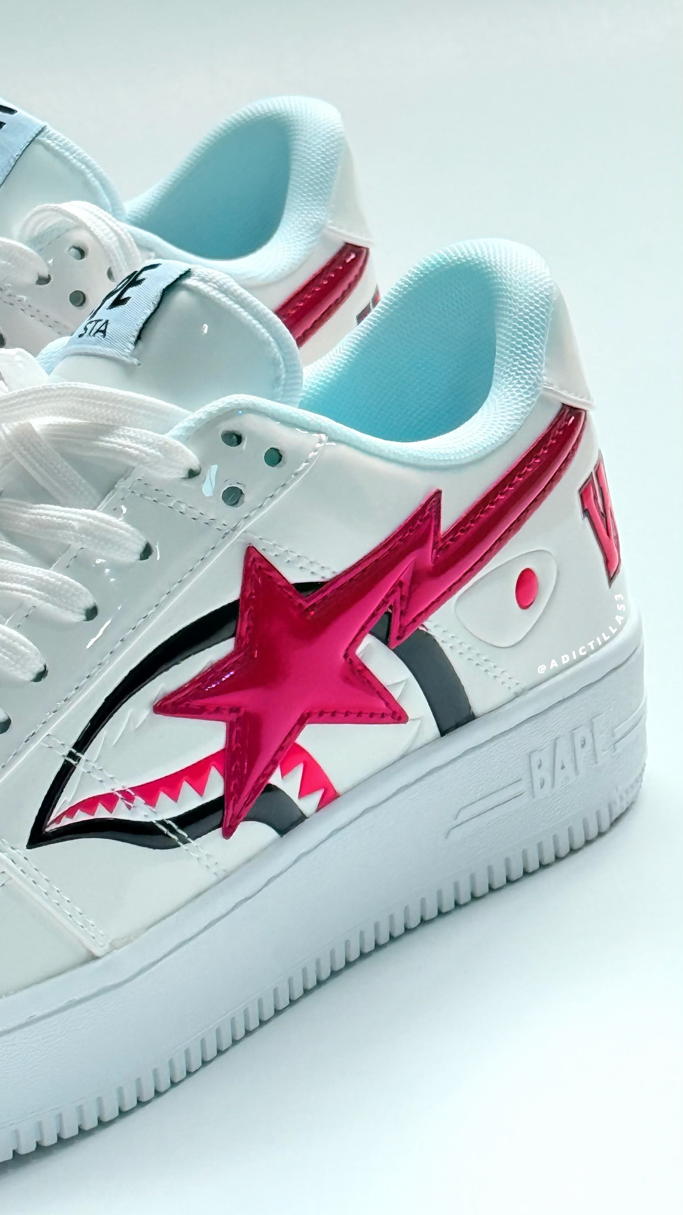 A Bathing Ape BAPE Sta Low Shark White