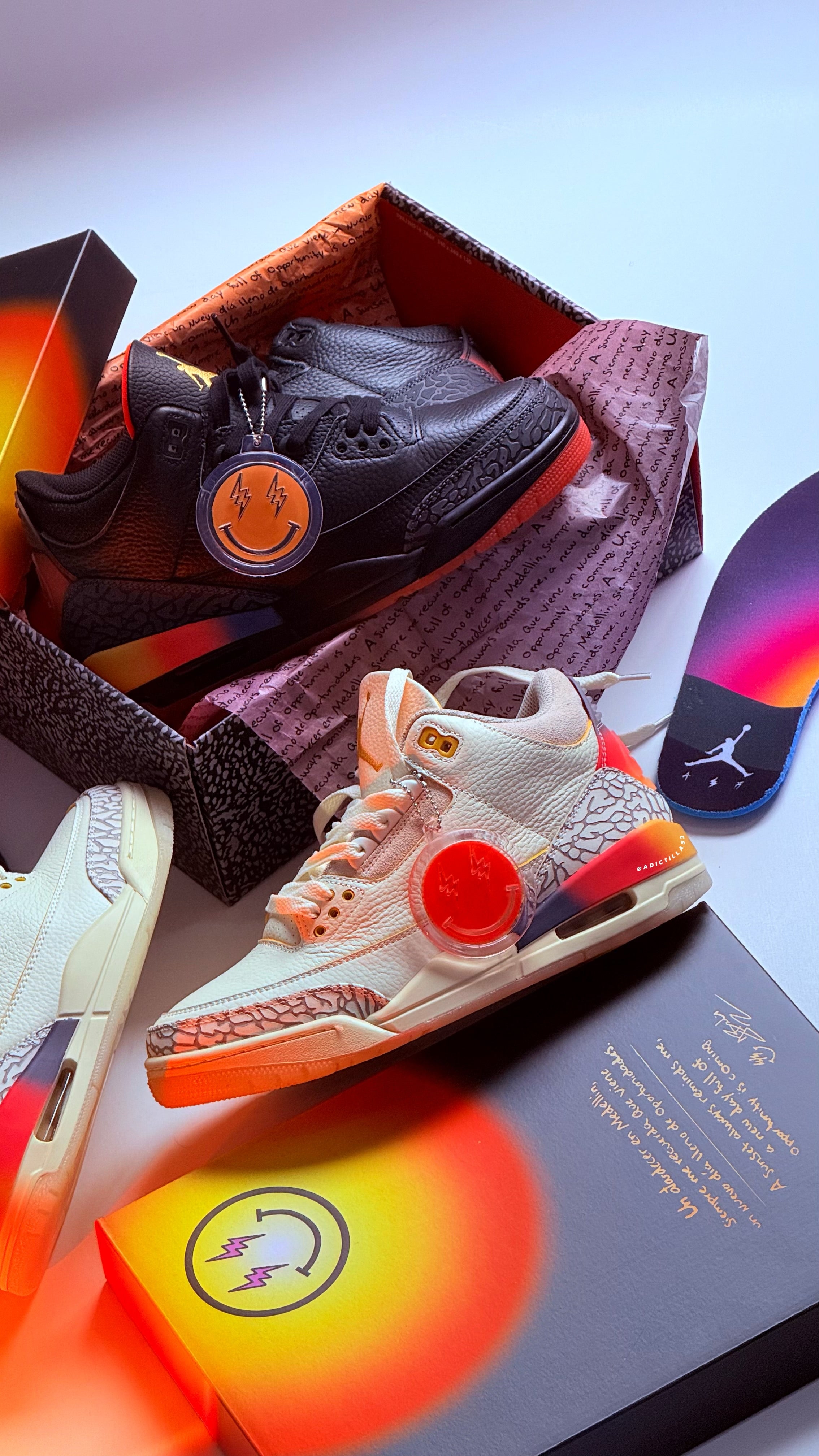 Air Jordan 3 x J Balvin    “ Medellín Sunset “
