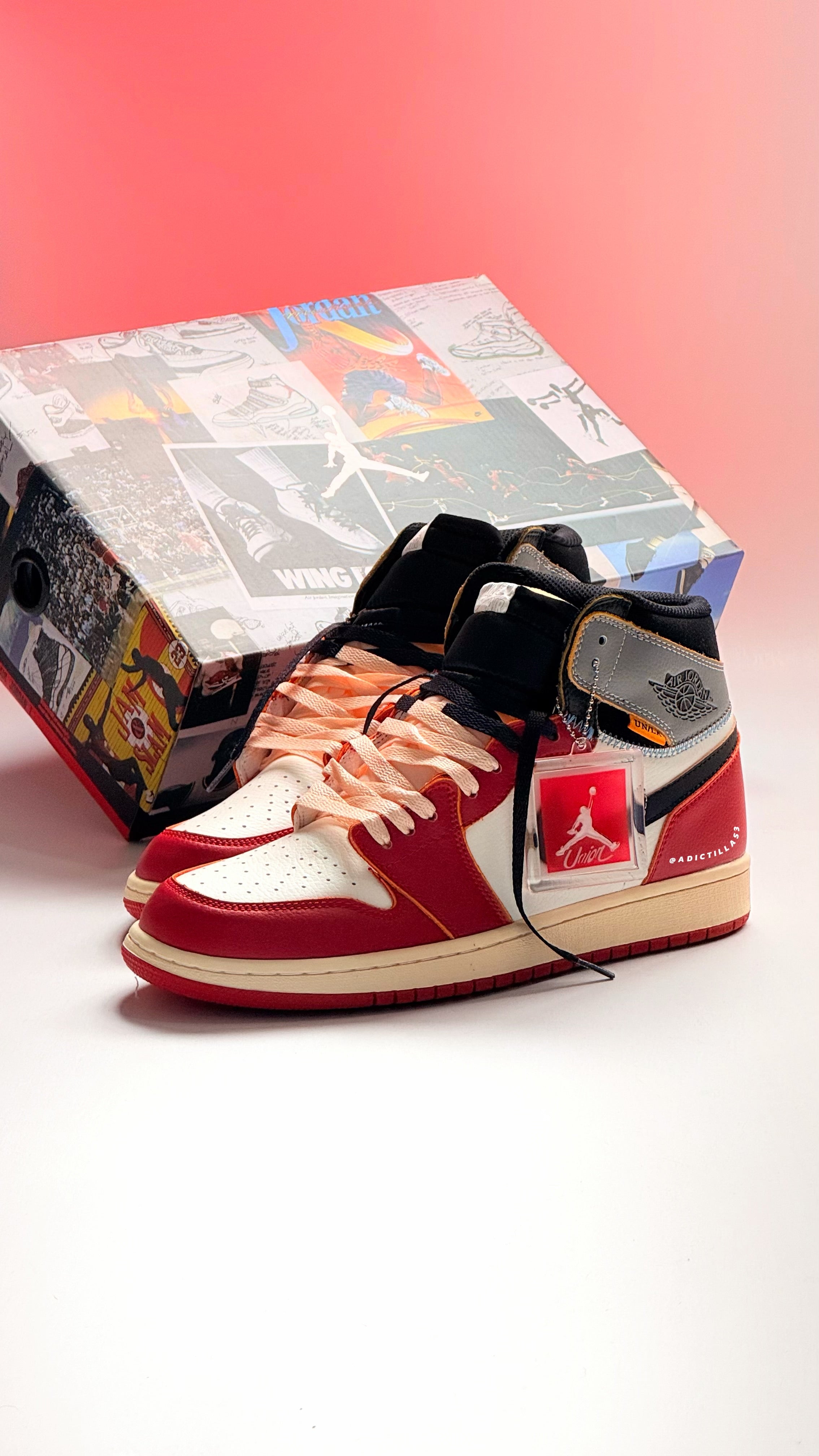Air Jordan 1 x Union
Varsity Red and Shadow Grey