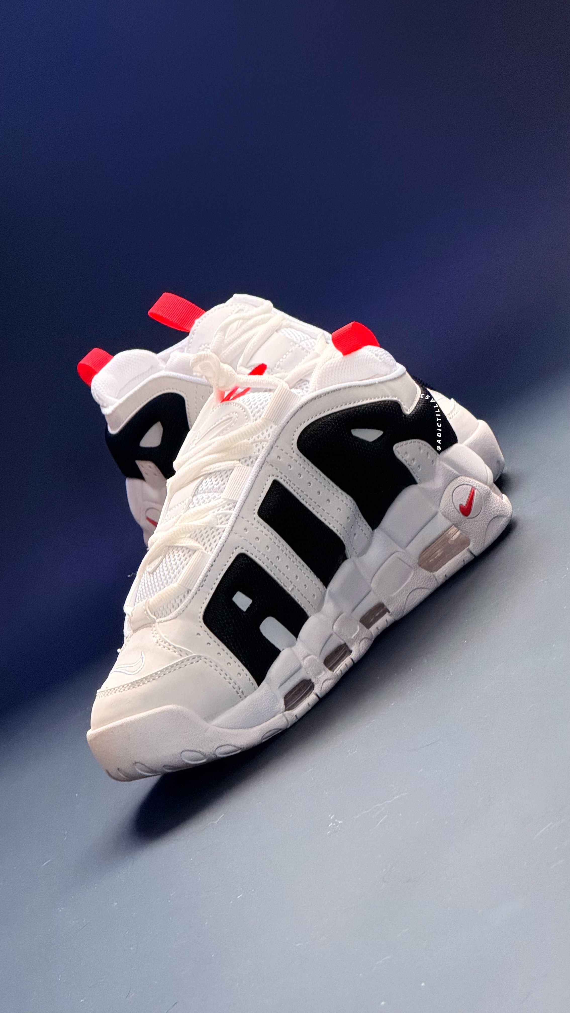Nike Air More Up Tempo Low White Red