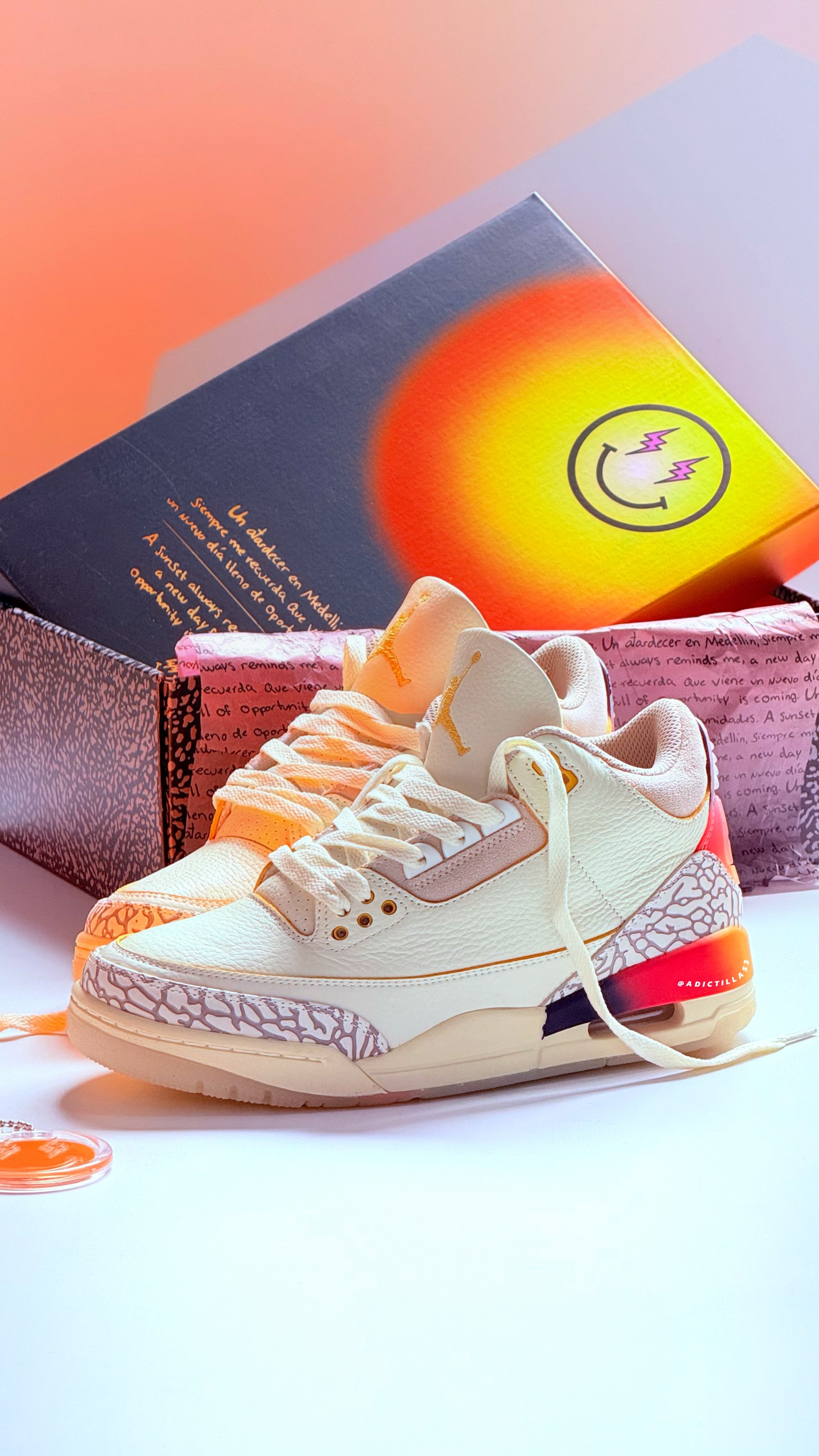Air Jordan 3 x J Balvin    “ Medellín Sunset “