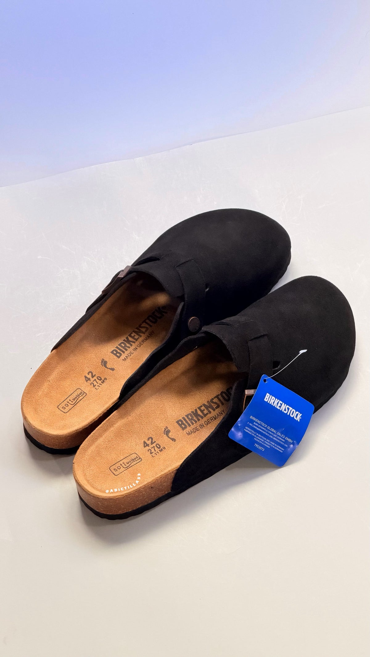Birkenstock Boston suede mules