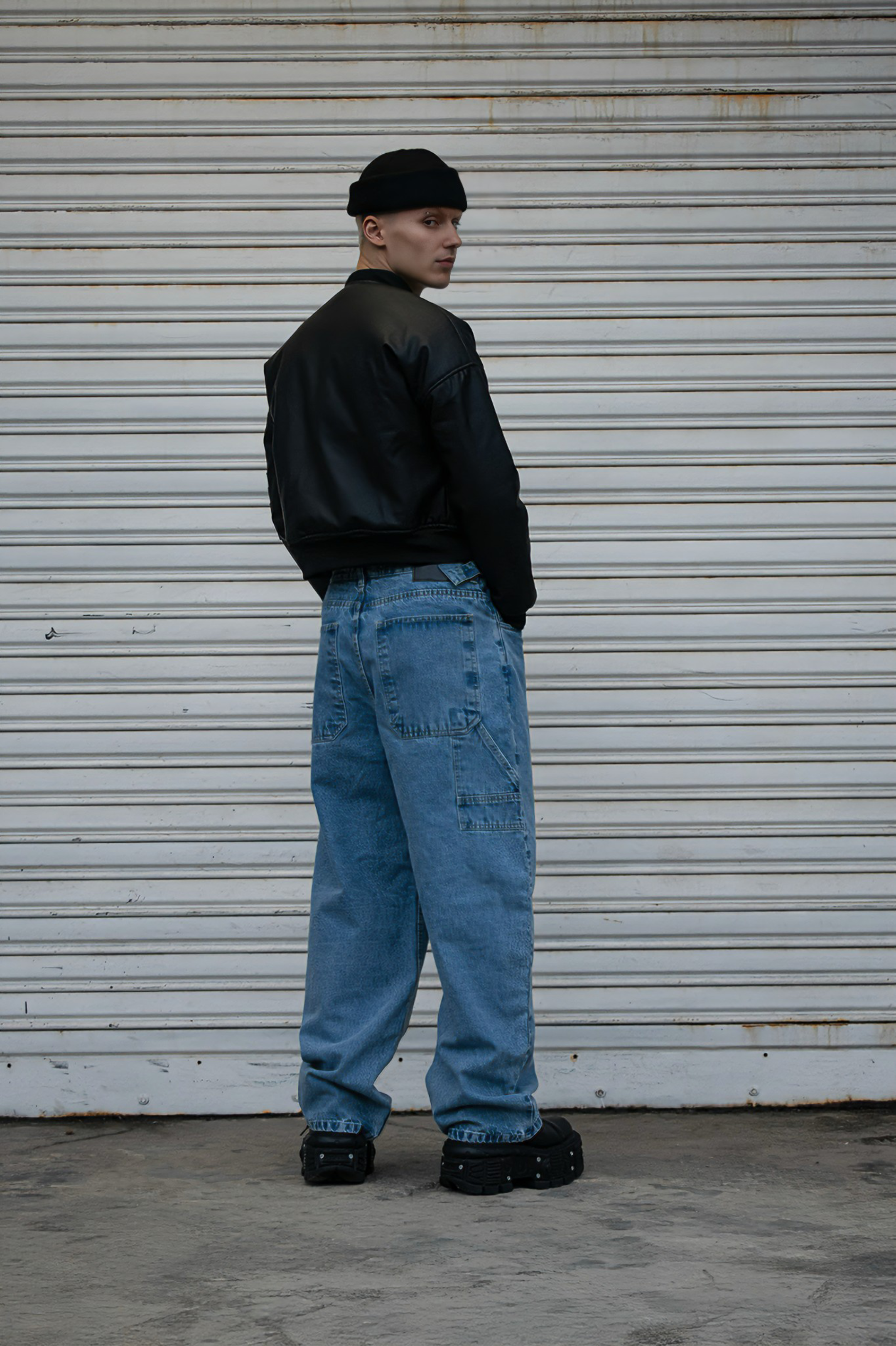 Jeans Super Baggy Mid Blue