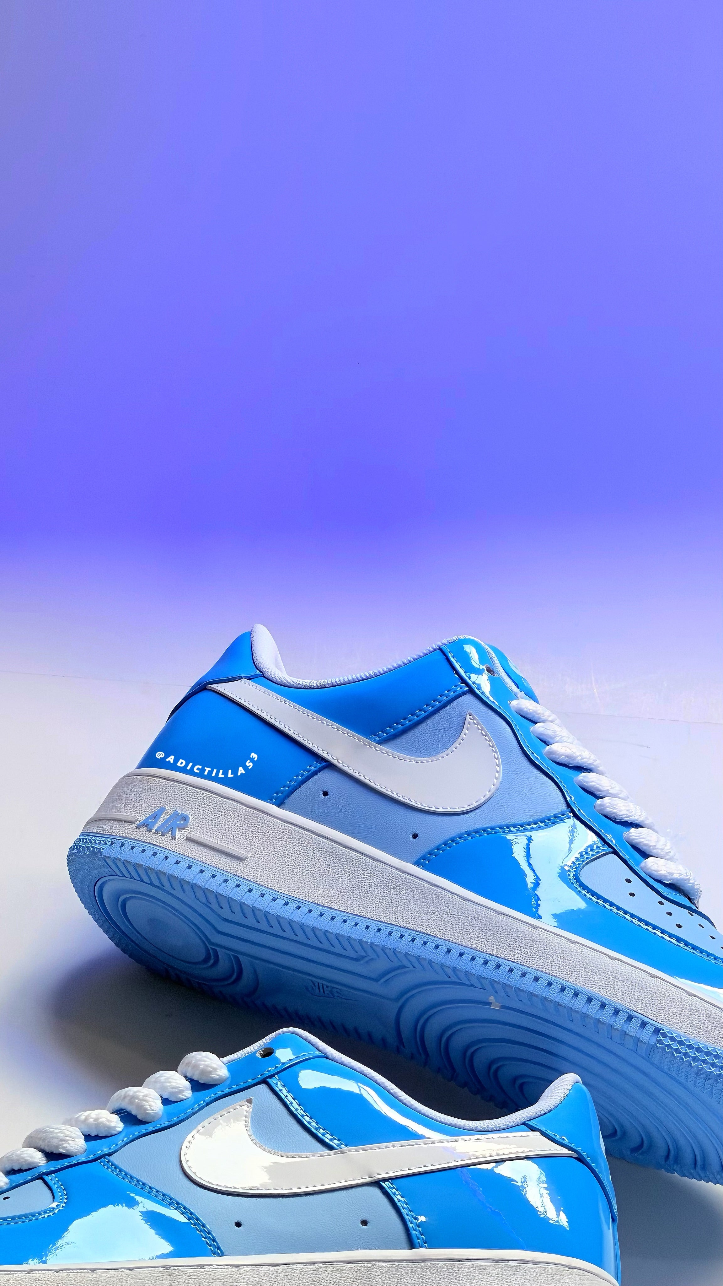 Nike AF1  "Psychic Blue Patent"