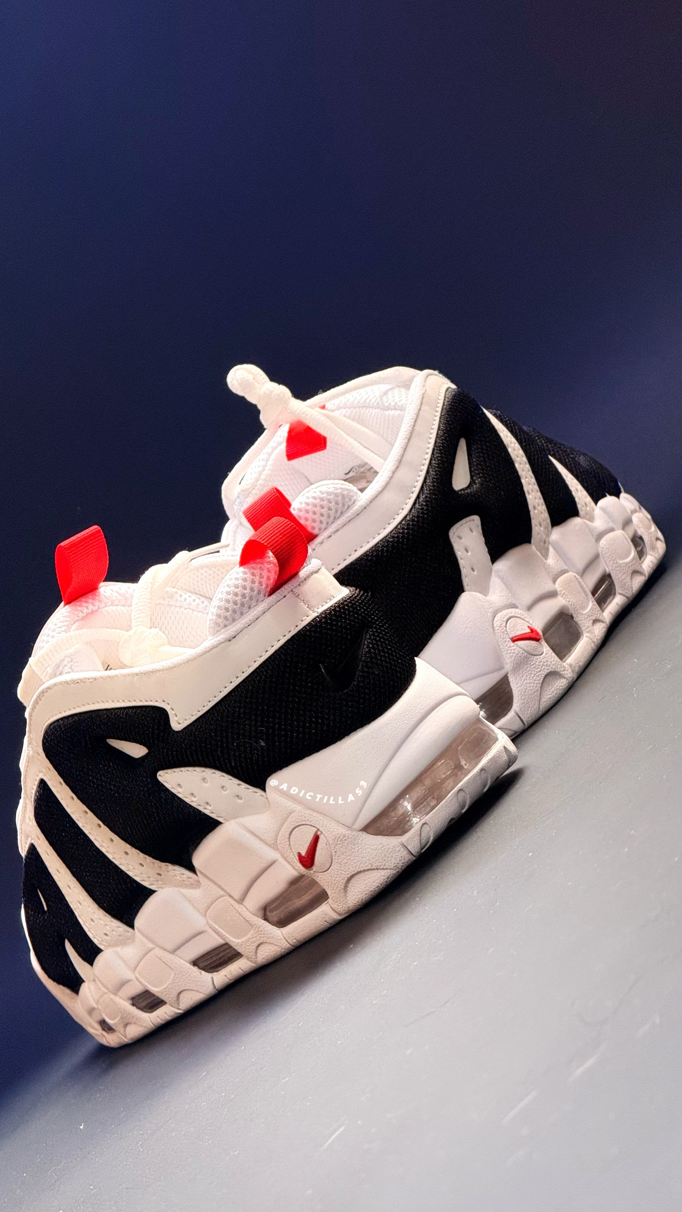 Nike Air More Up Tempo Low White Red