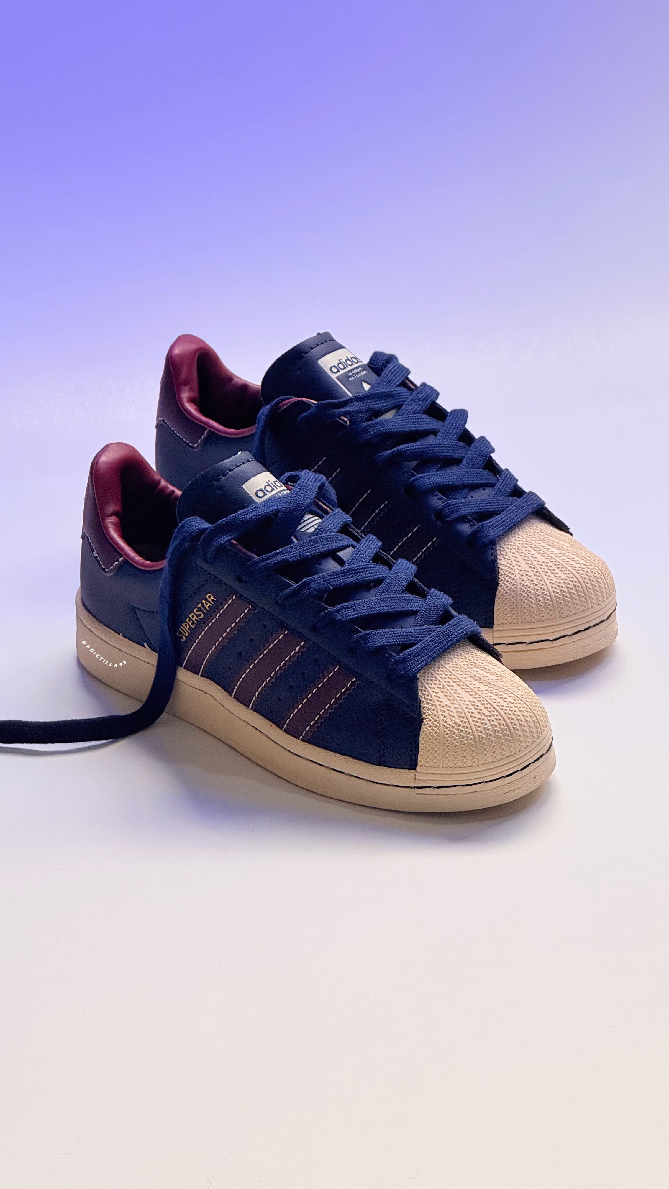 Adidas Originals Superstar 'Dark Navy Red'