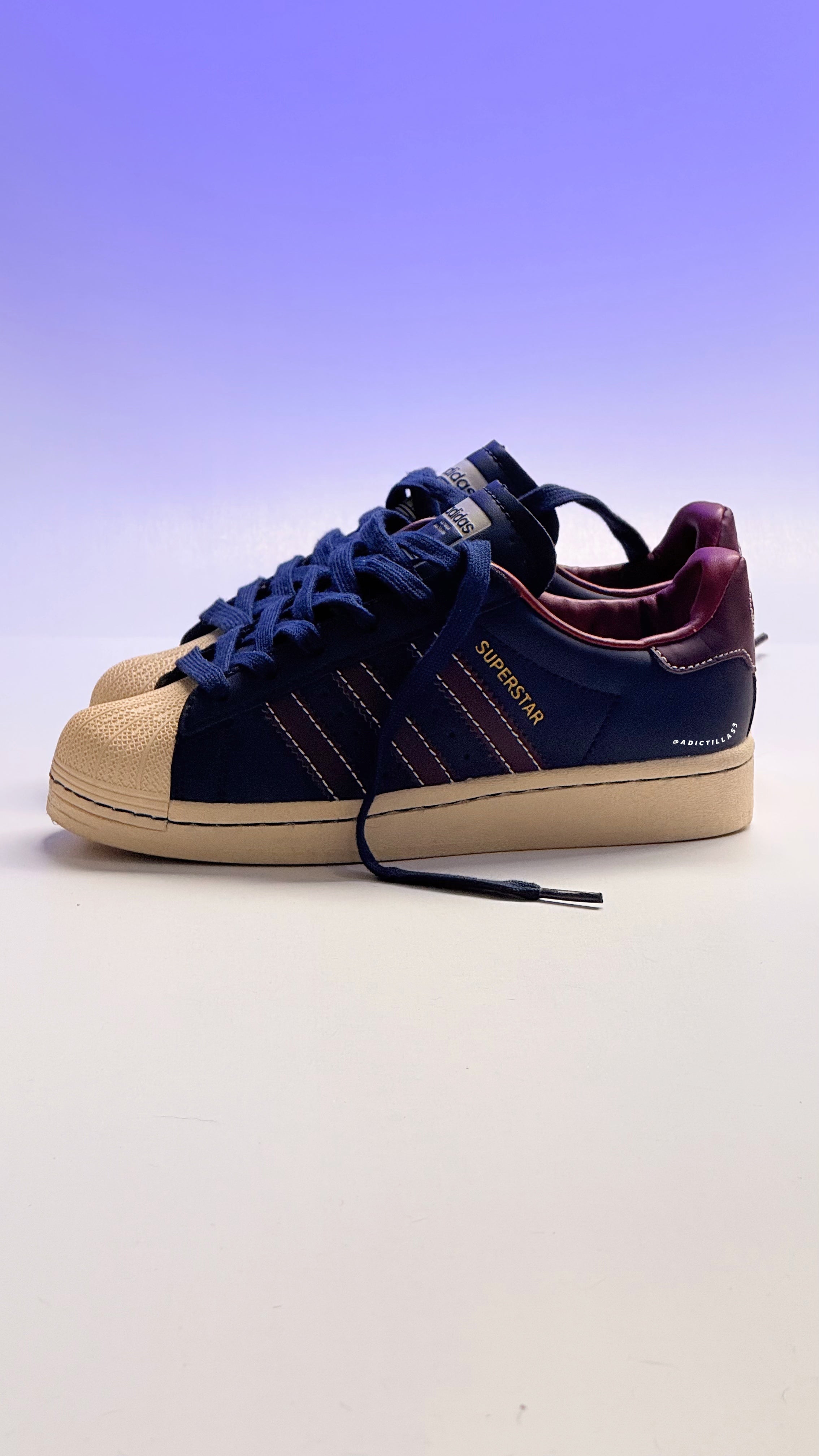 Adidas Originals Superstar 'Dark Navy Red'