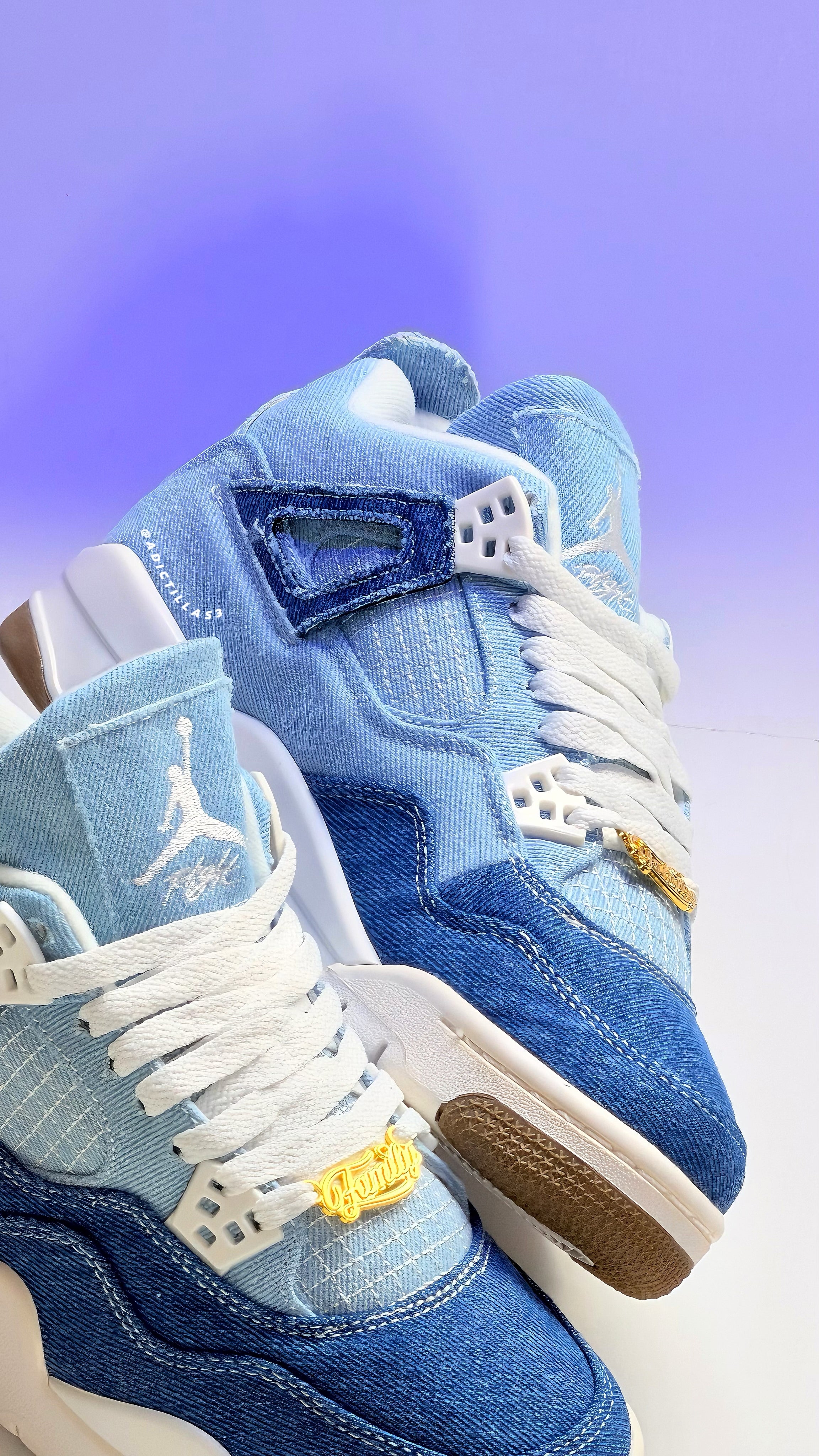 Air Jordan 4 Worn Blue