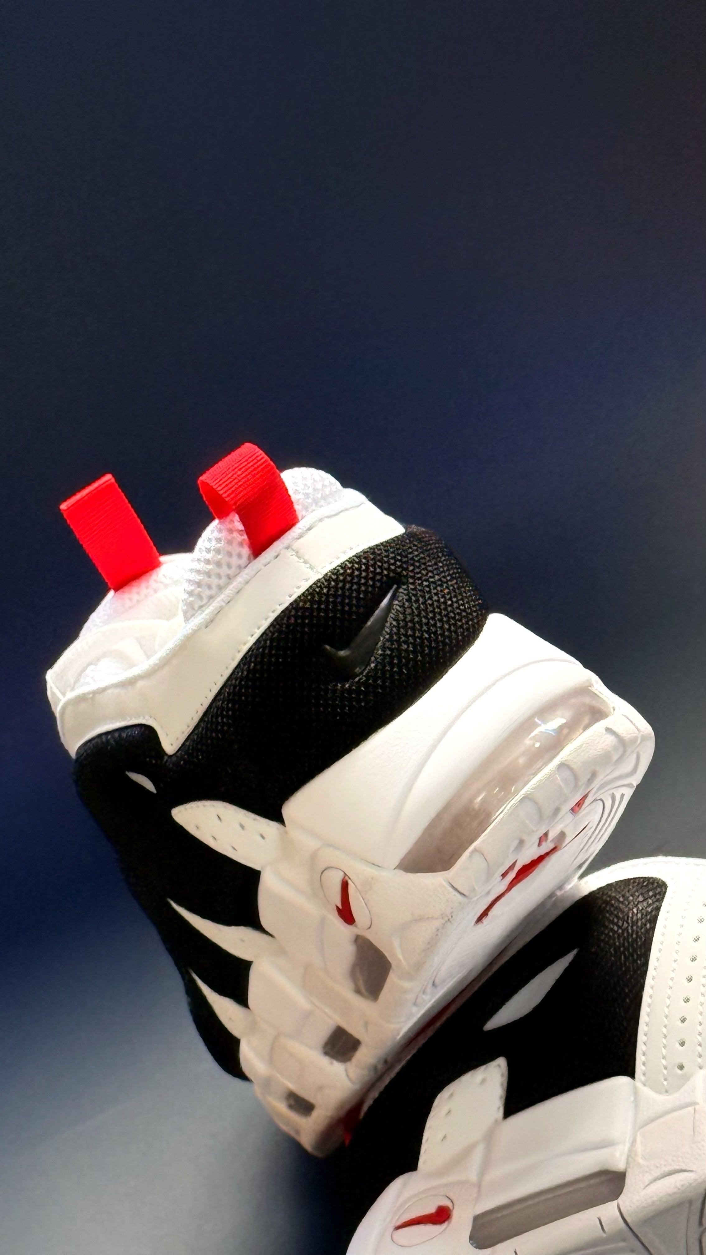 Nike Air More Up Tempo Low White Red