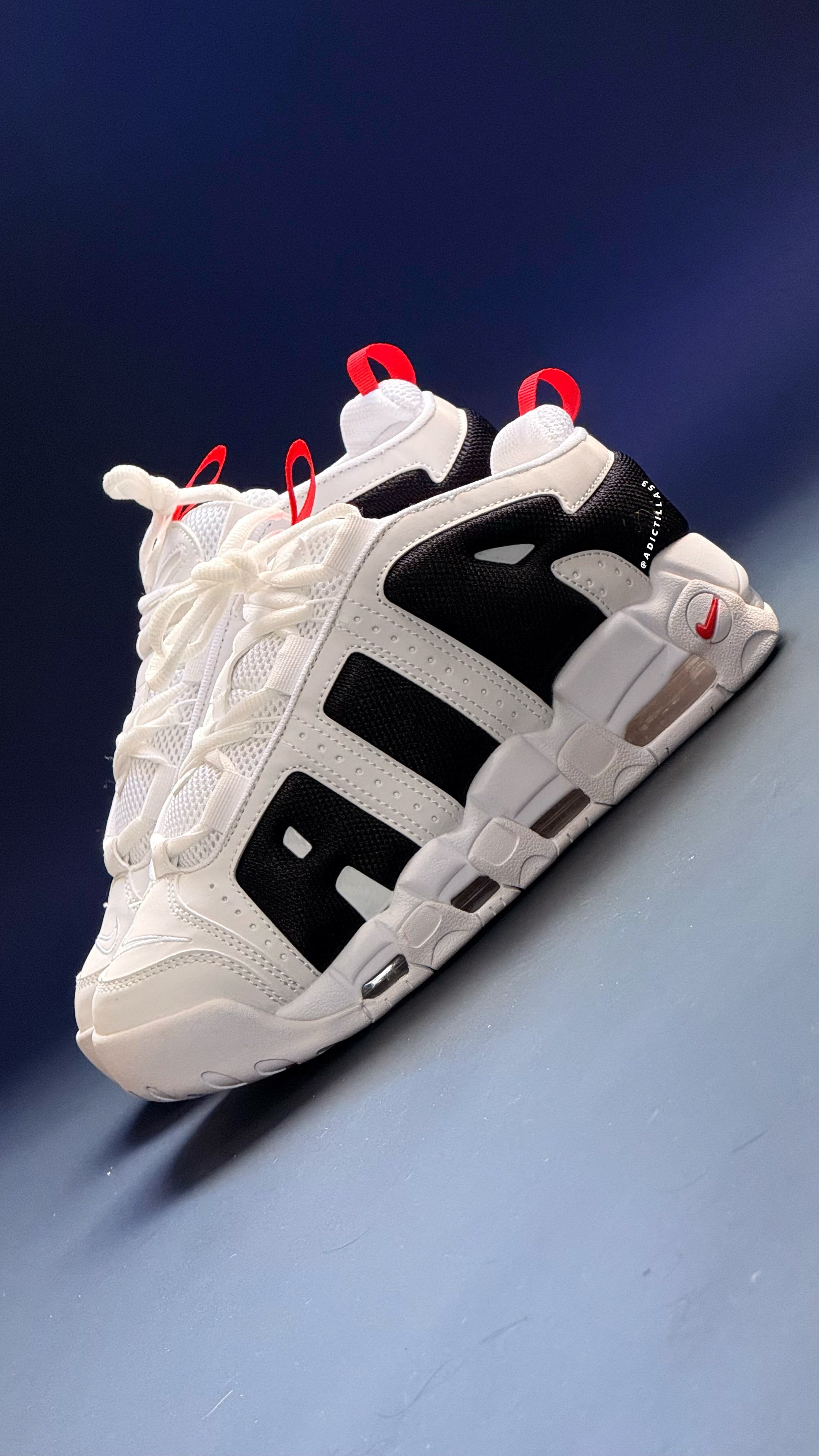 Nike Air More Up Tempo Low White Red