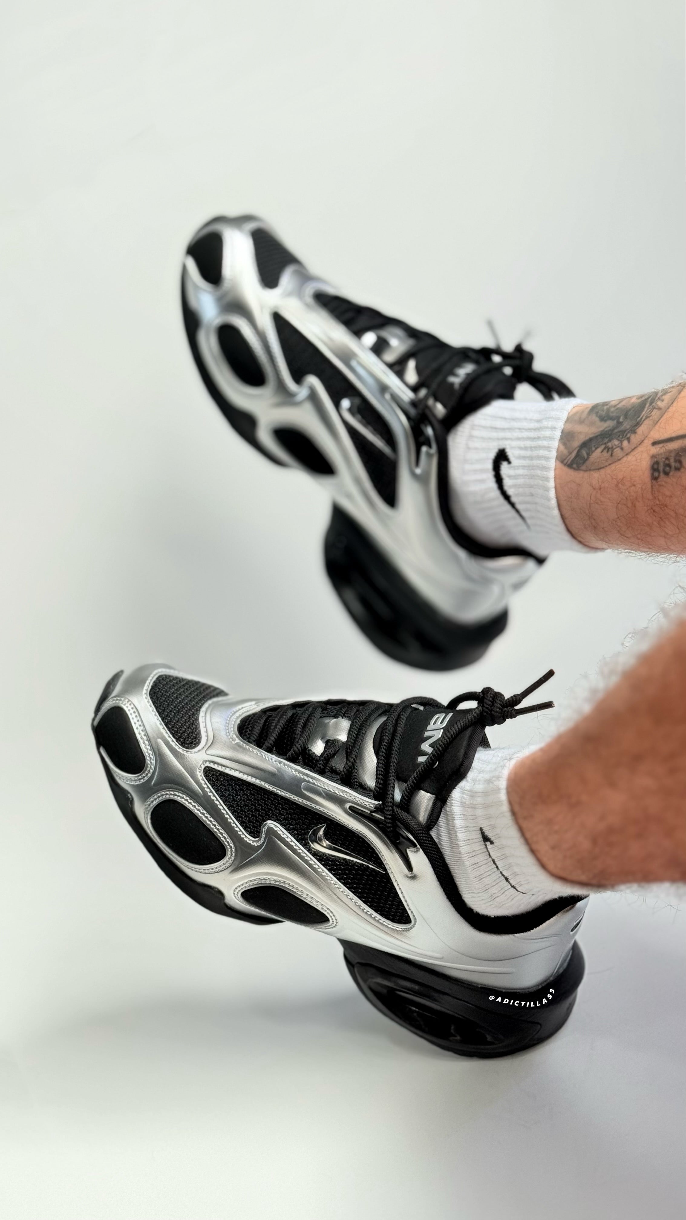 Tenis Nike Air Max Muse Black Metallic Silver