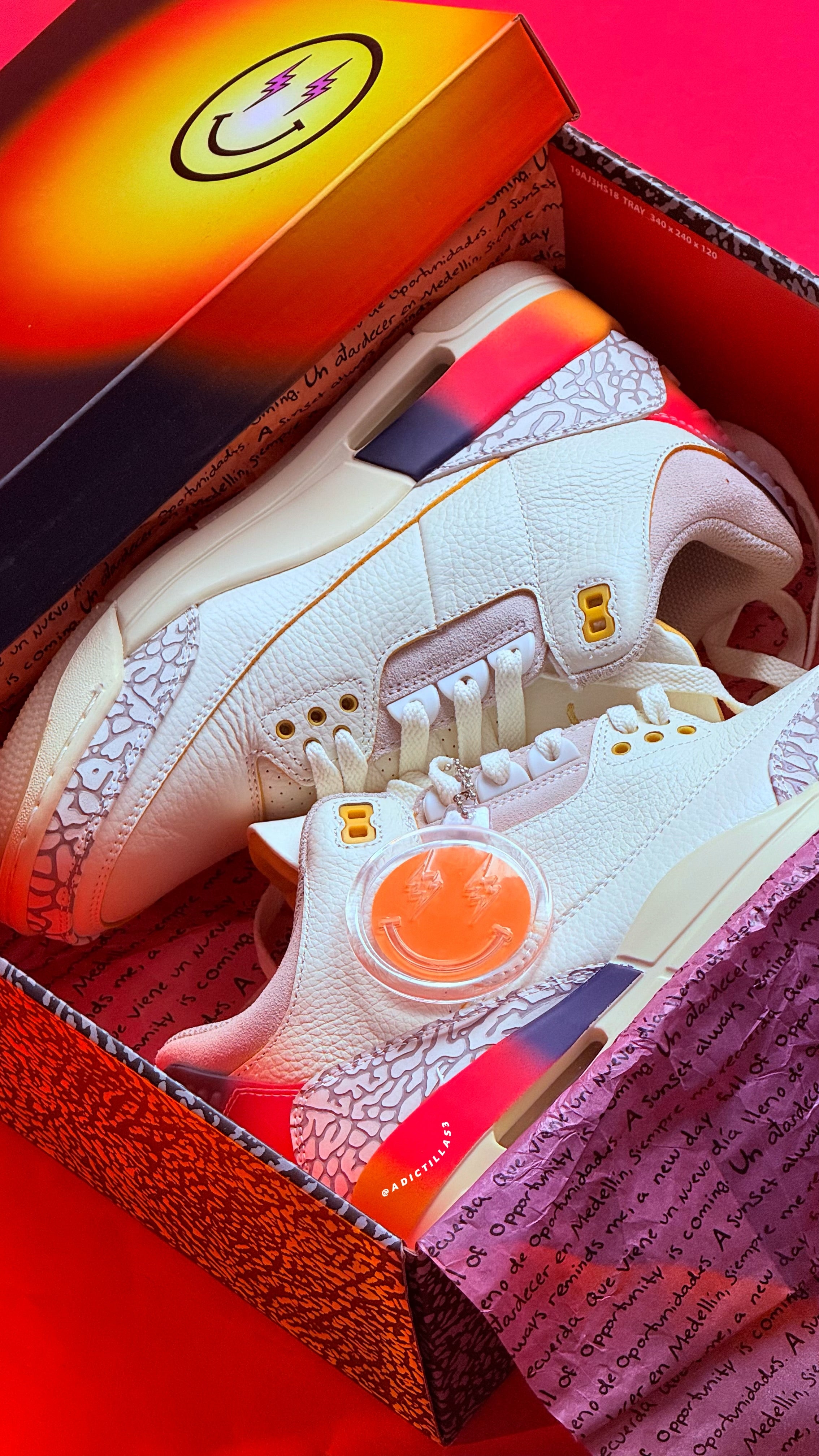 Air Jordan 3 x J Balvin    “ Medellín Sunset “