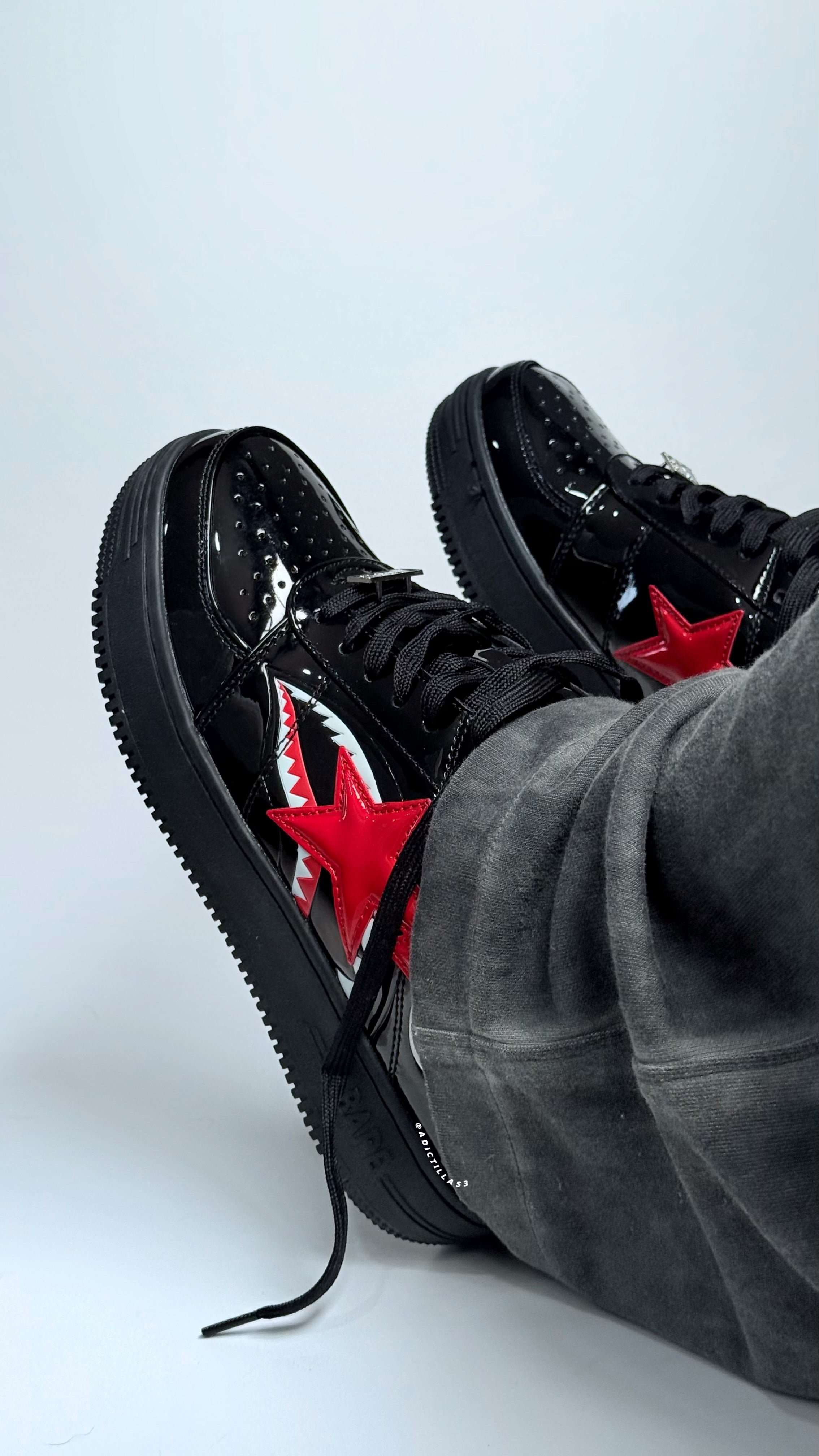 A Bathing Ape BAPE Sta Low Shark black