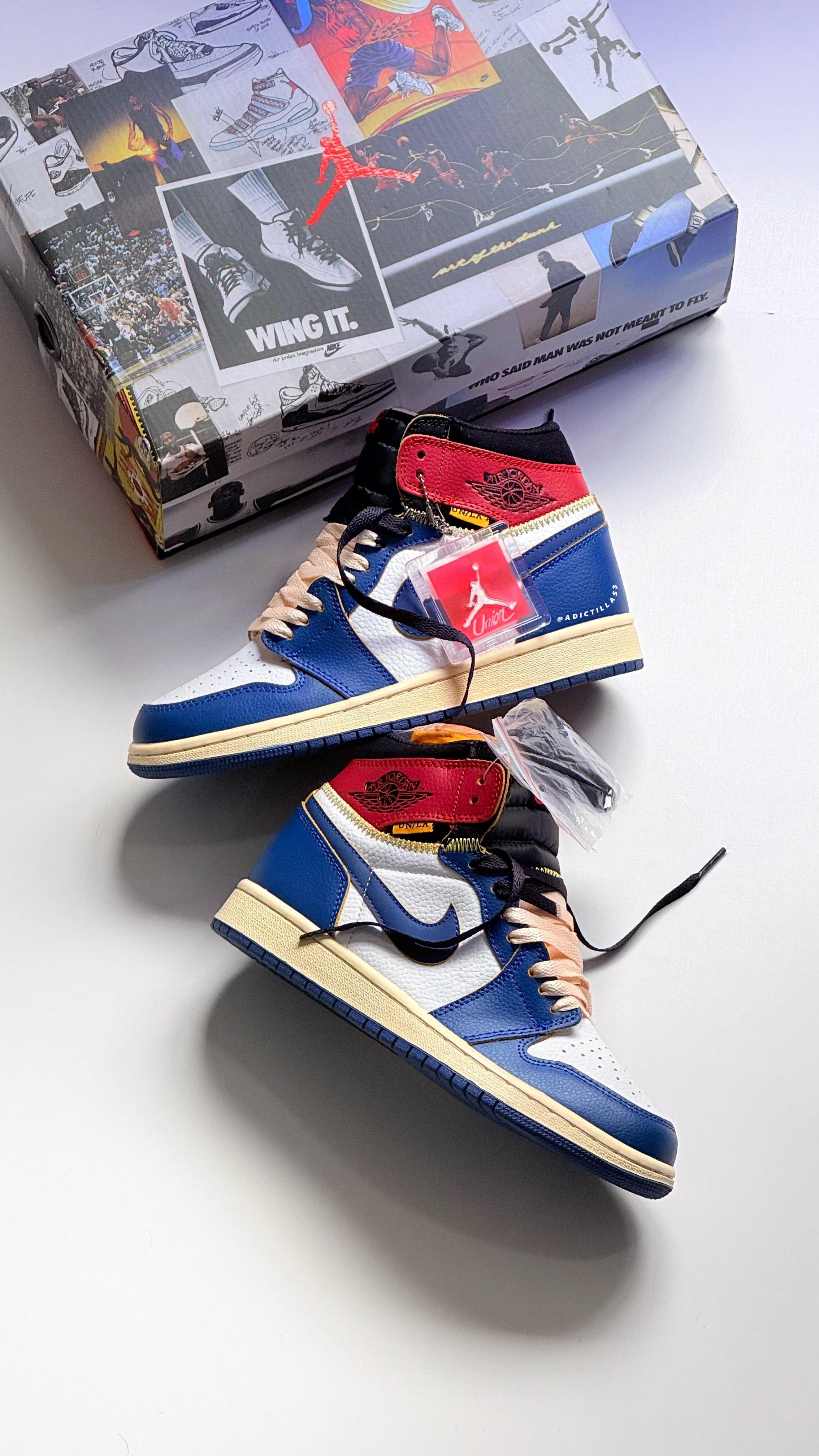 Air Jordan 1 x Union LA High Blue Toe