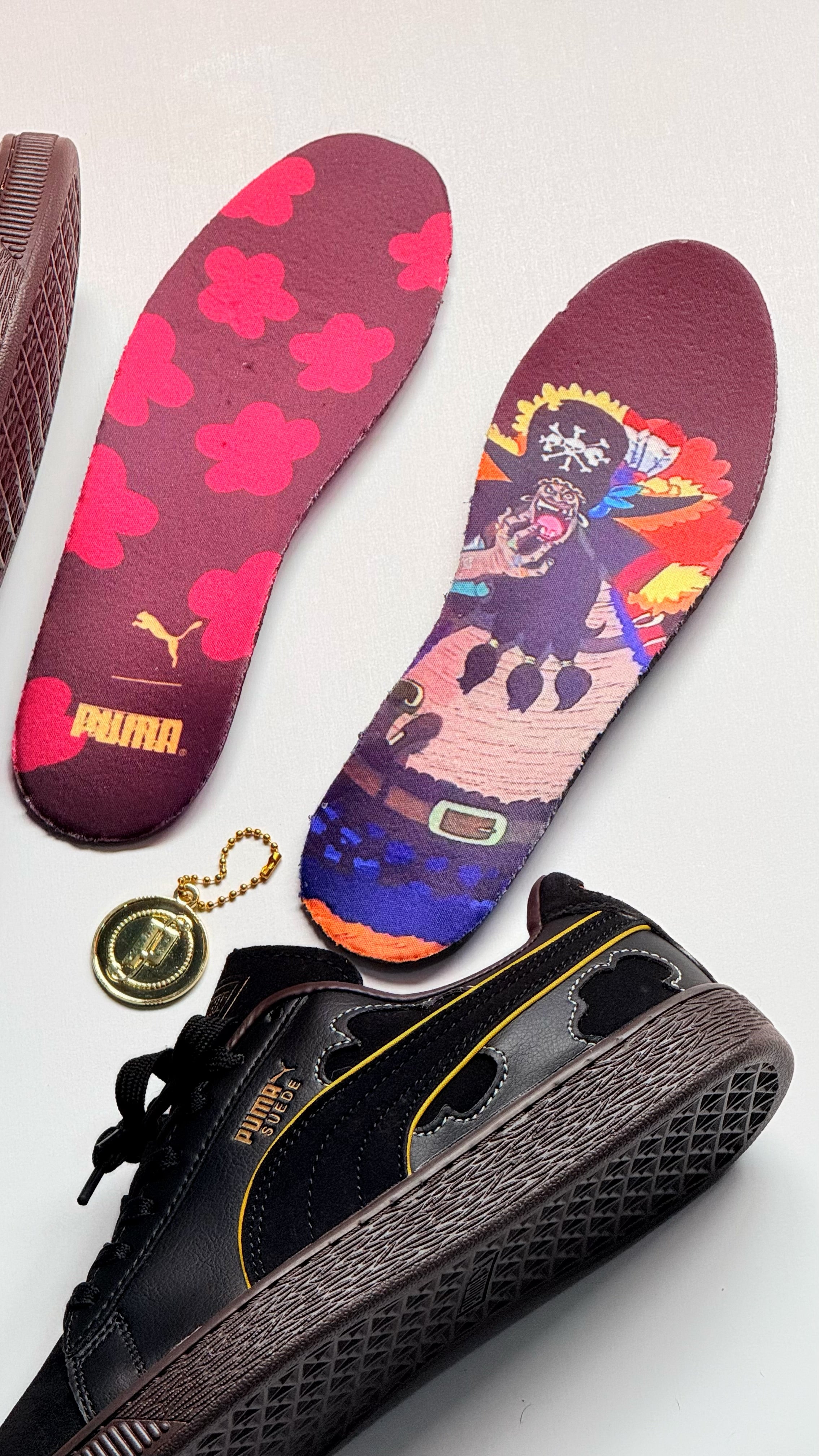 Puma Suede x One Piece Black