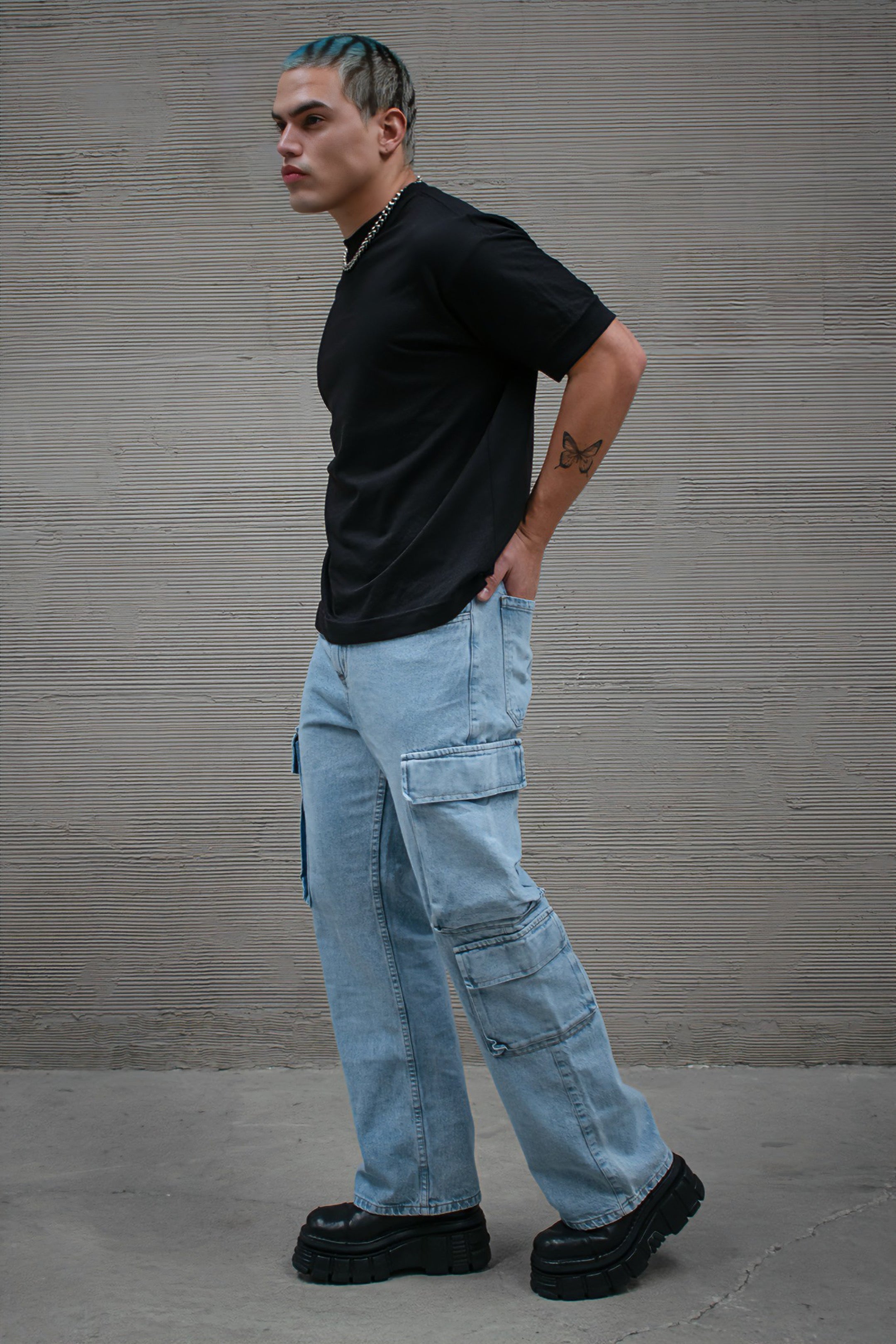 Jeans Cargo Ice Stone