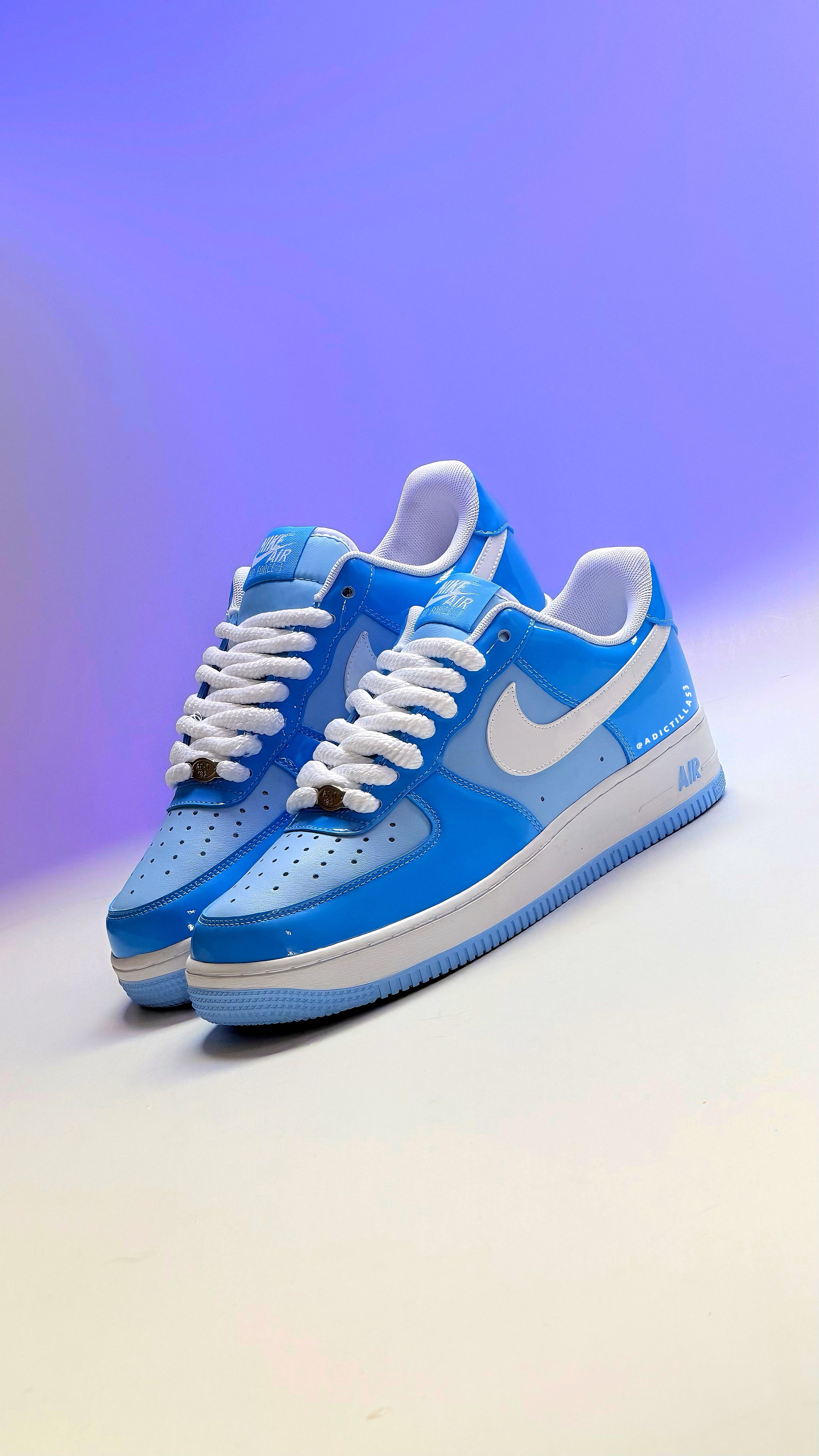 Nike AF1  "Psychic Blue Patent"
