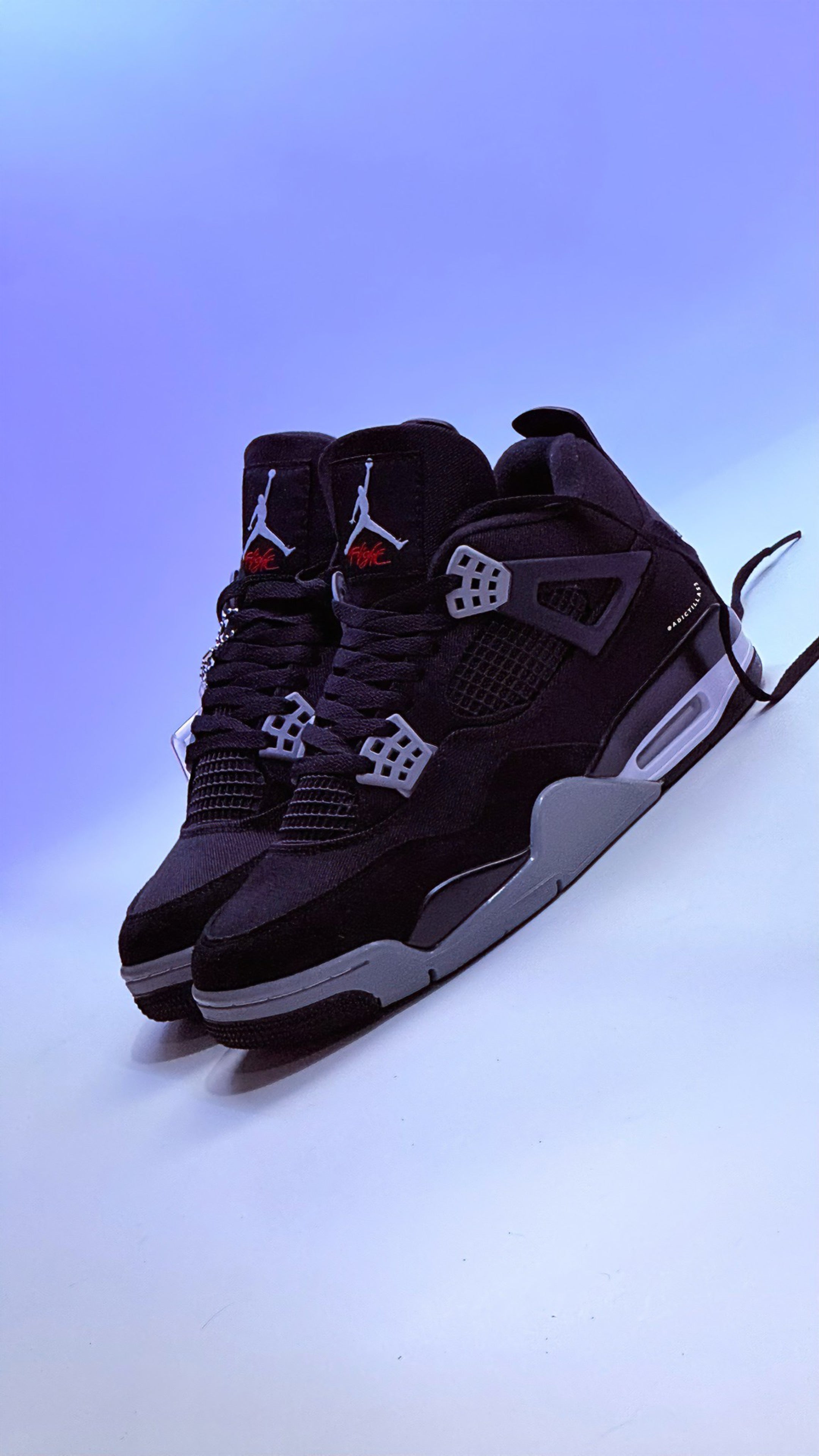Air Jordan 4 Black Canvas