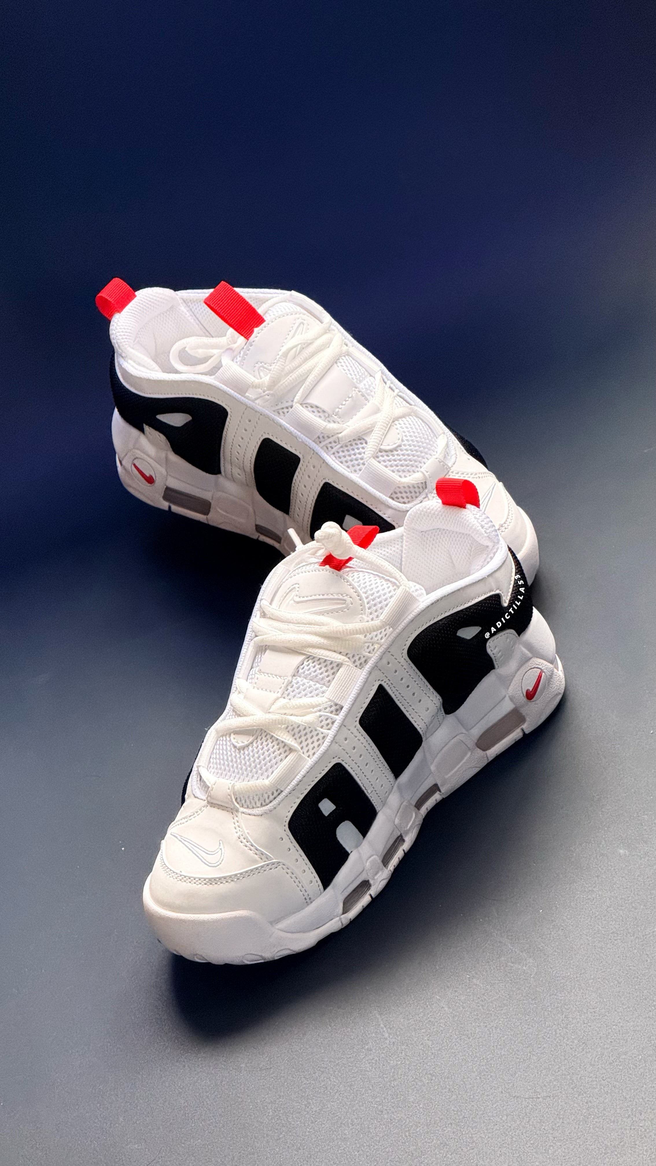 Nike Air More Up Tempo Low White Red