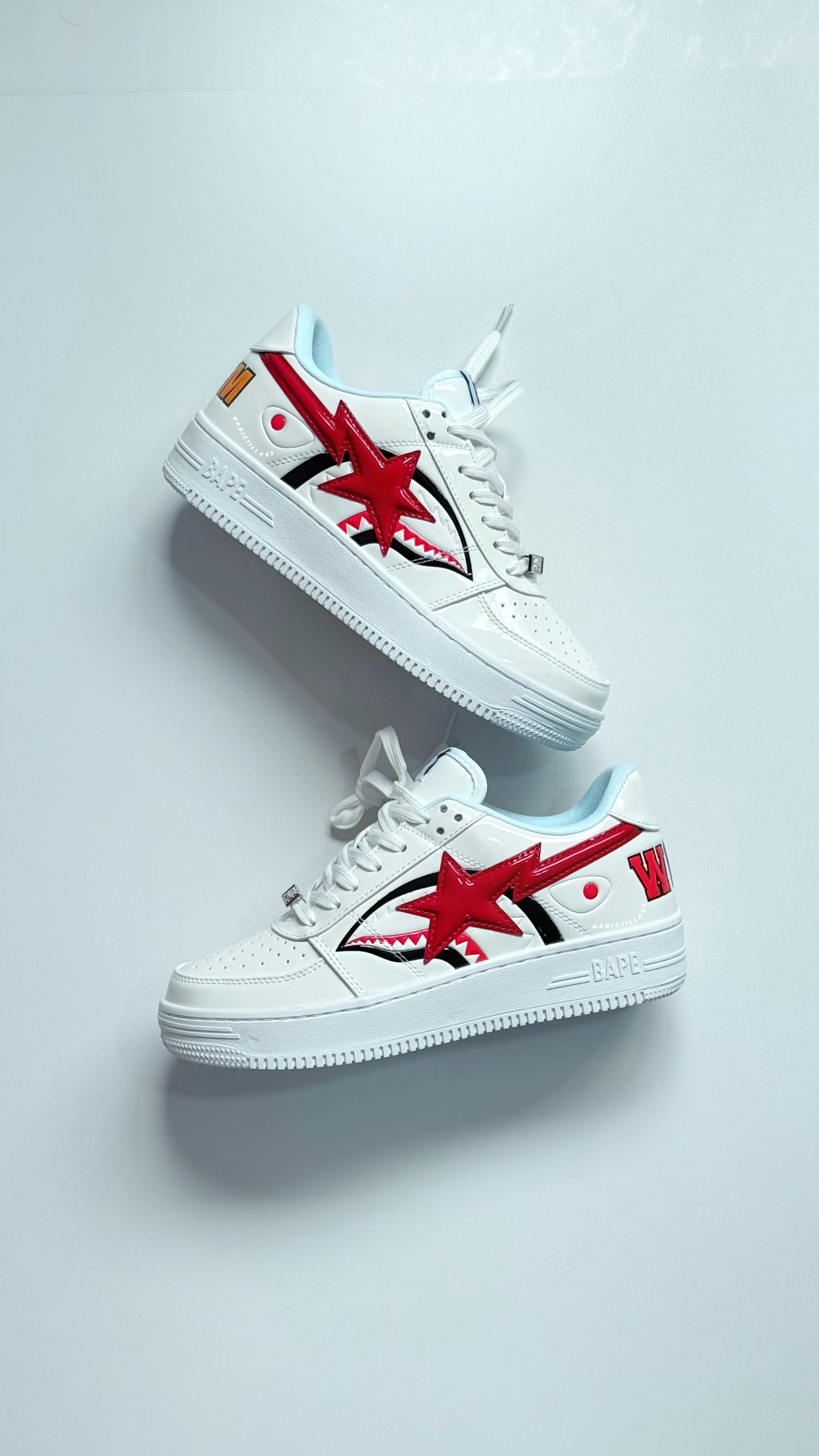 A Bathing Ape BAPE Sta Low Shark White
