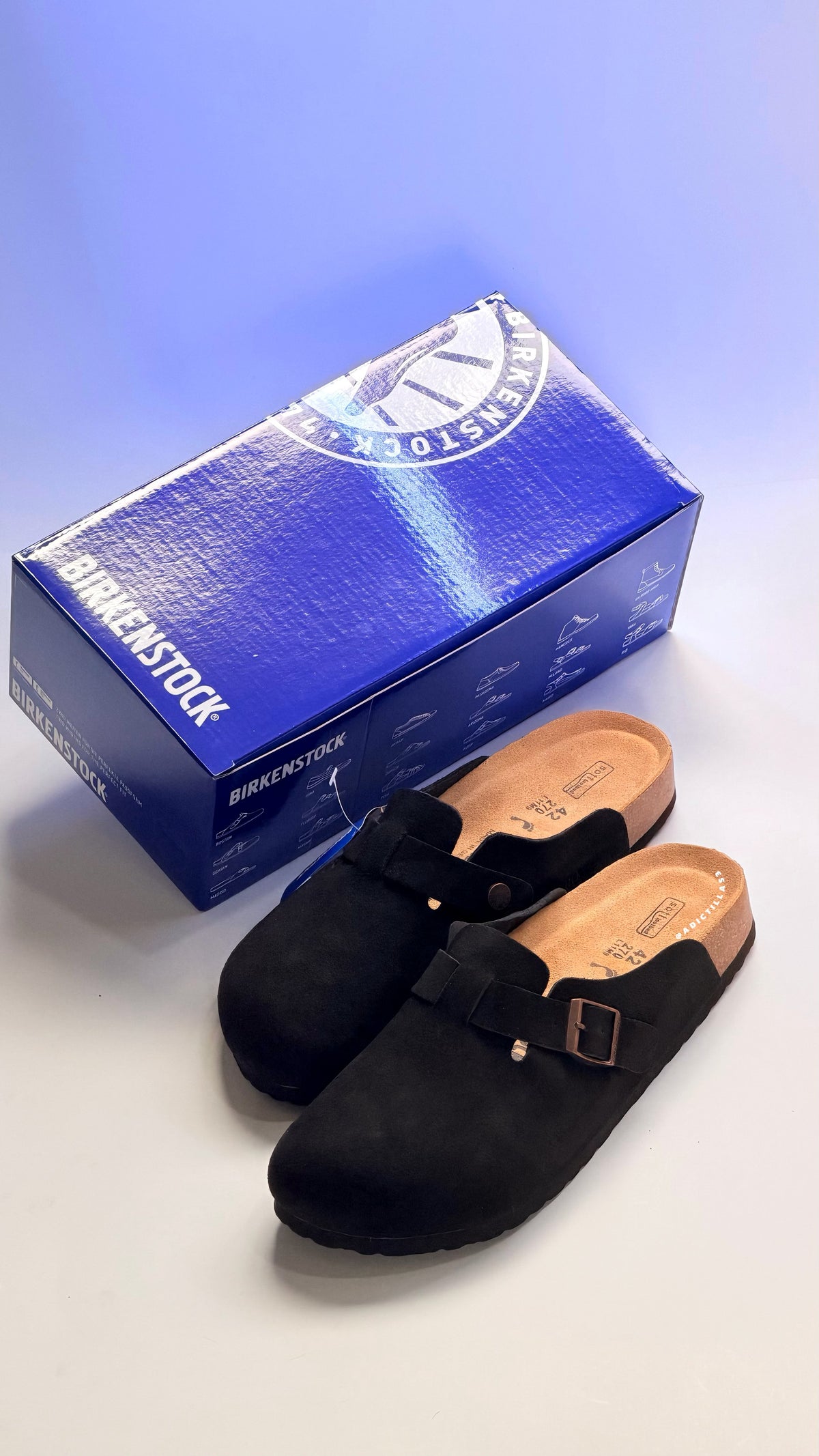 Birkenstock Boston suede mules