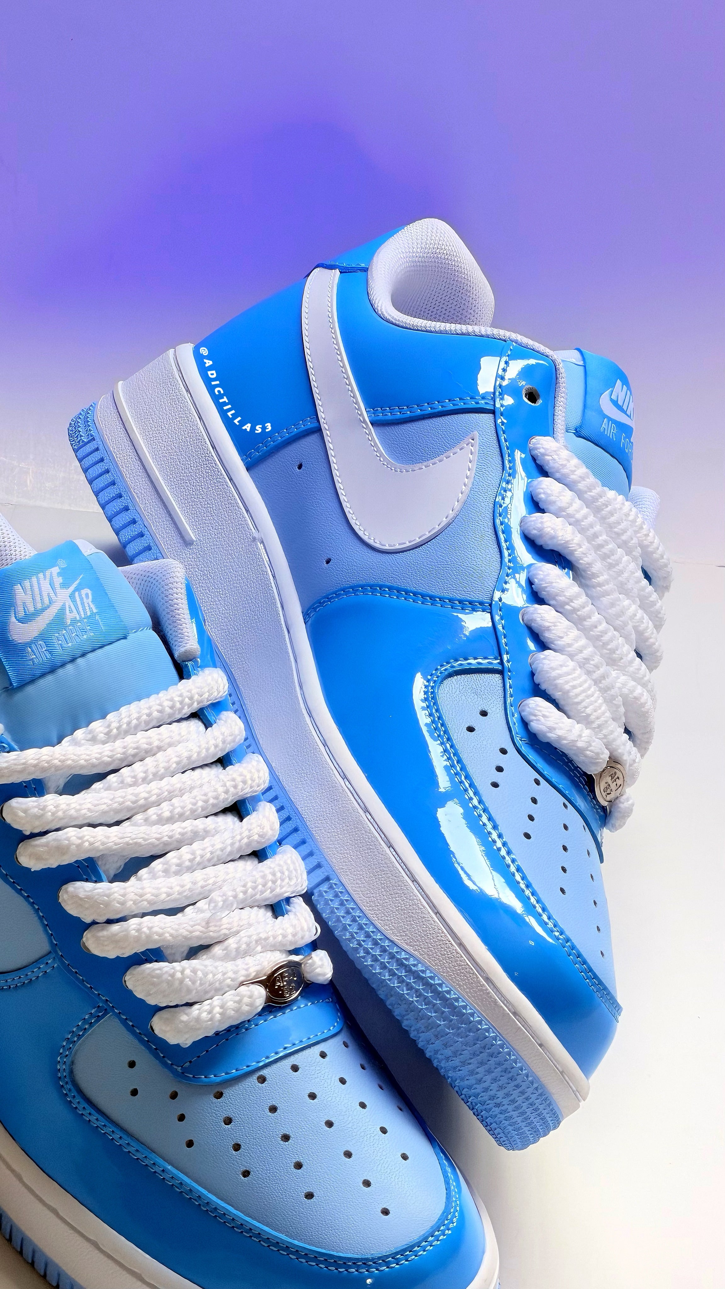 Nike AF1  "Psychic Blue Patent"