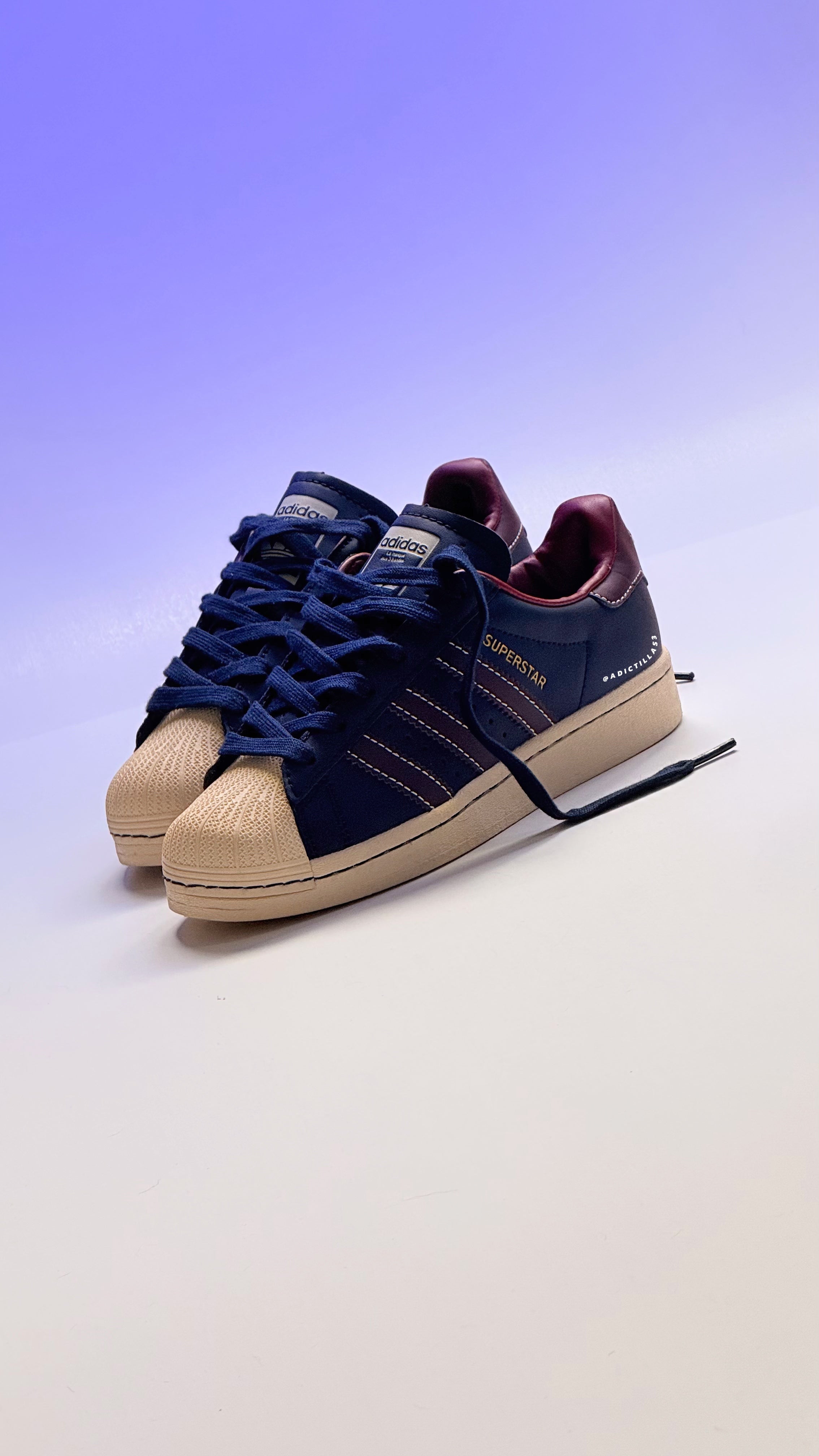 Adidas Originals Superstar 'Dark Navy Red'