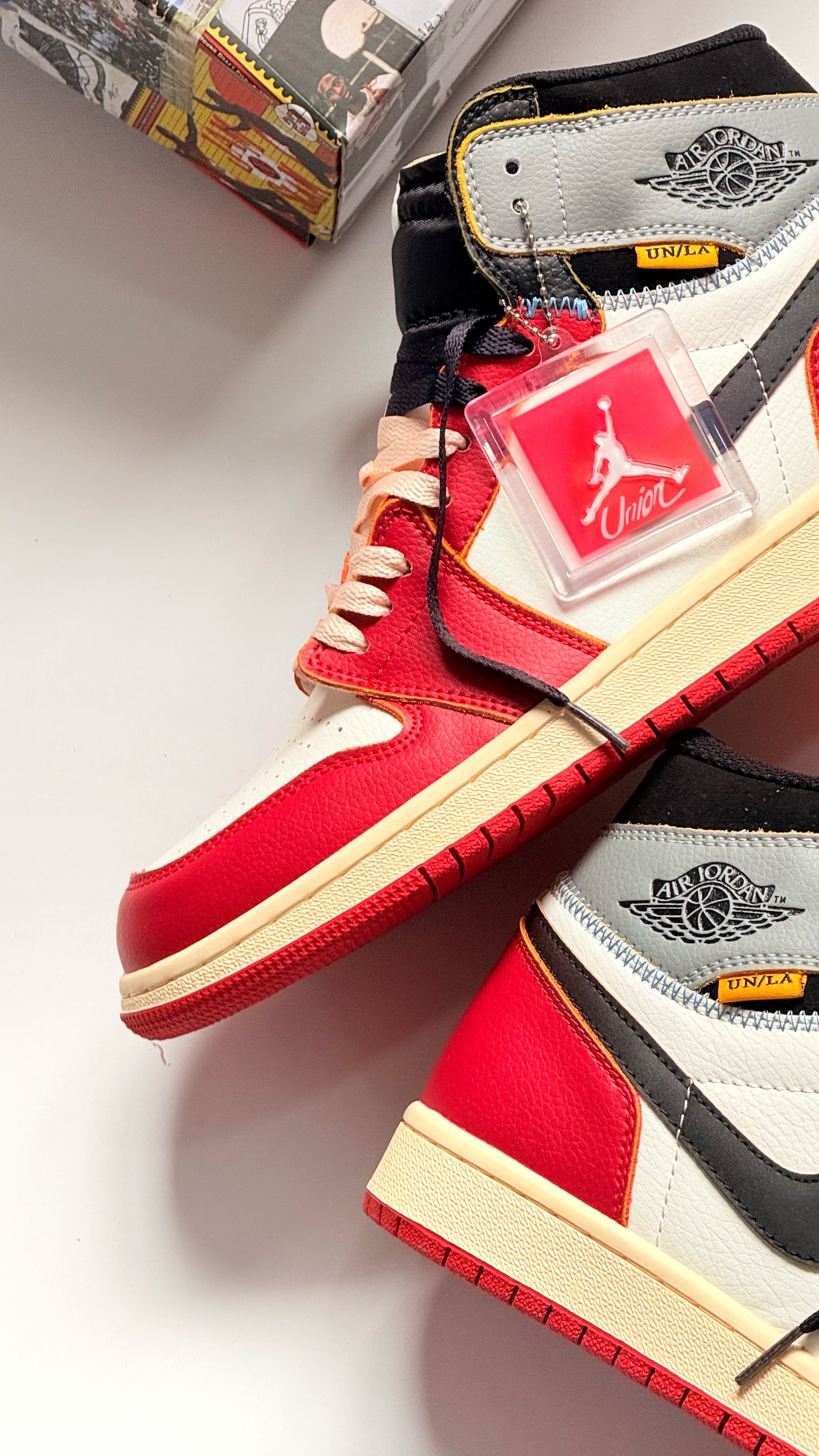 Air Jordan 1 x Union
Varsity Red and Shadow Grey