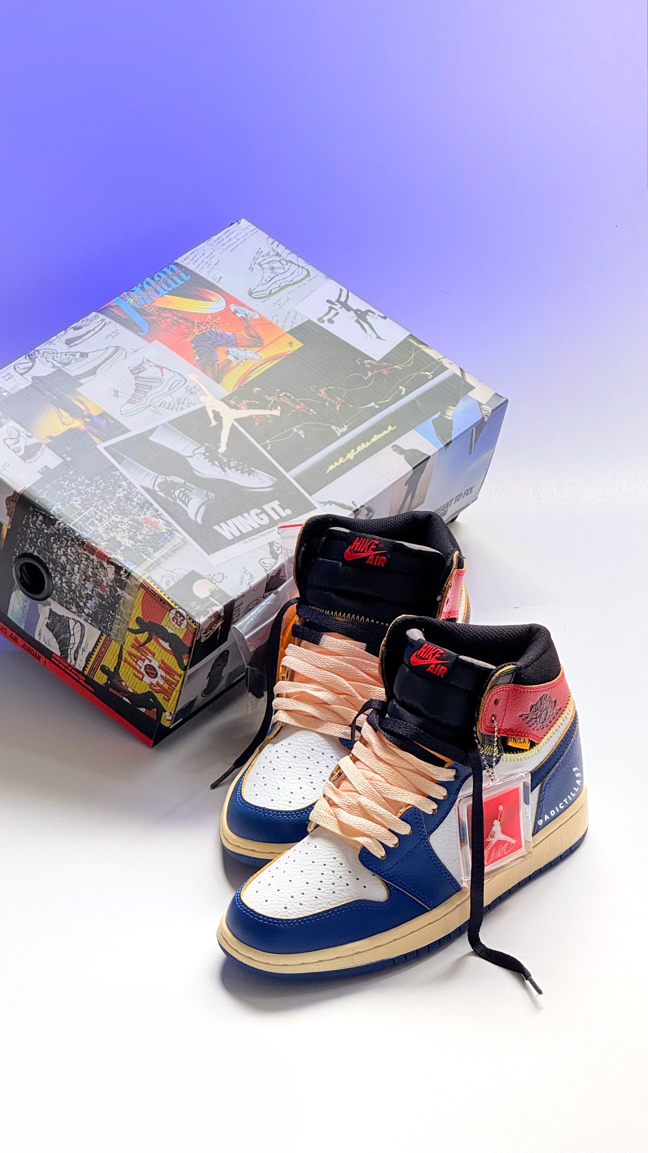 Air Jordan 1 x Union LA High Blue Toe