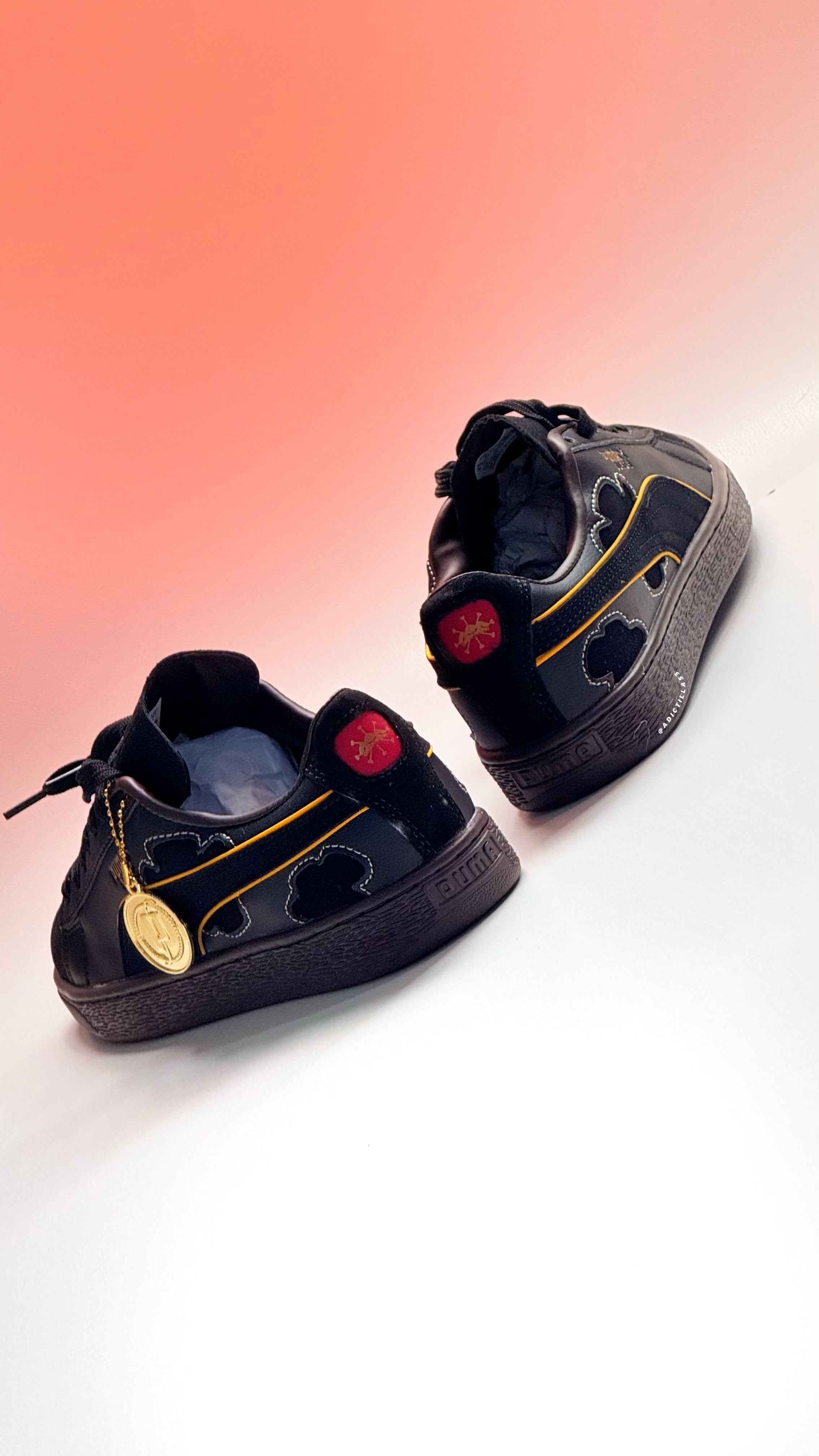 Puma Suede x One Piece Black