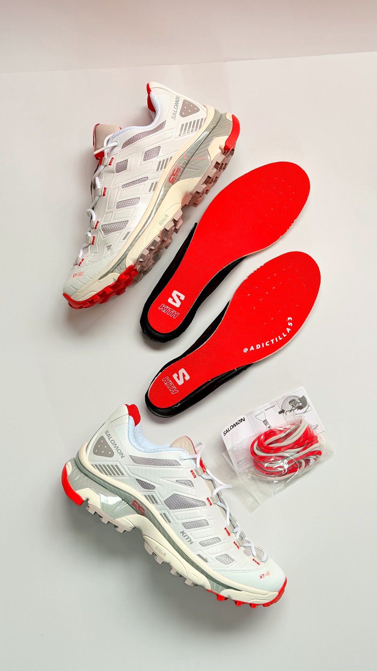 Salomón XT-4K "Kithmas White Red “