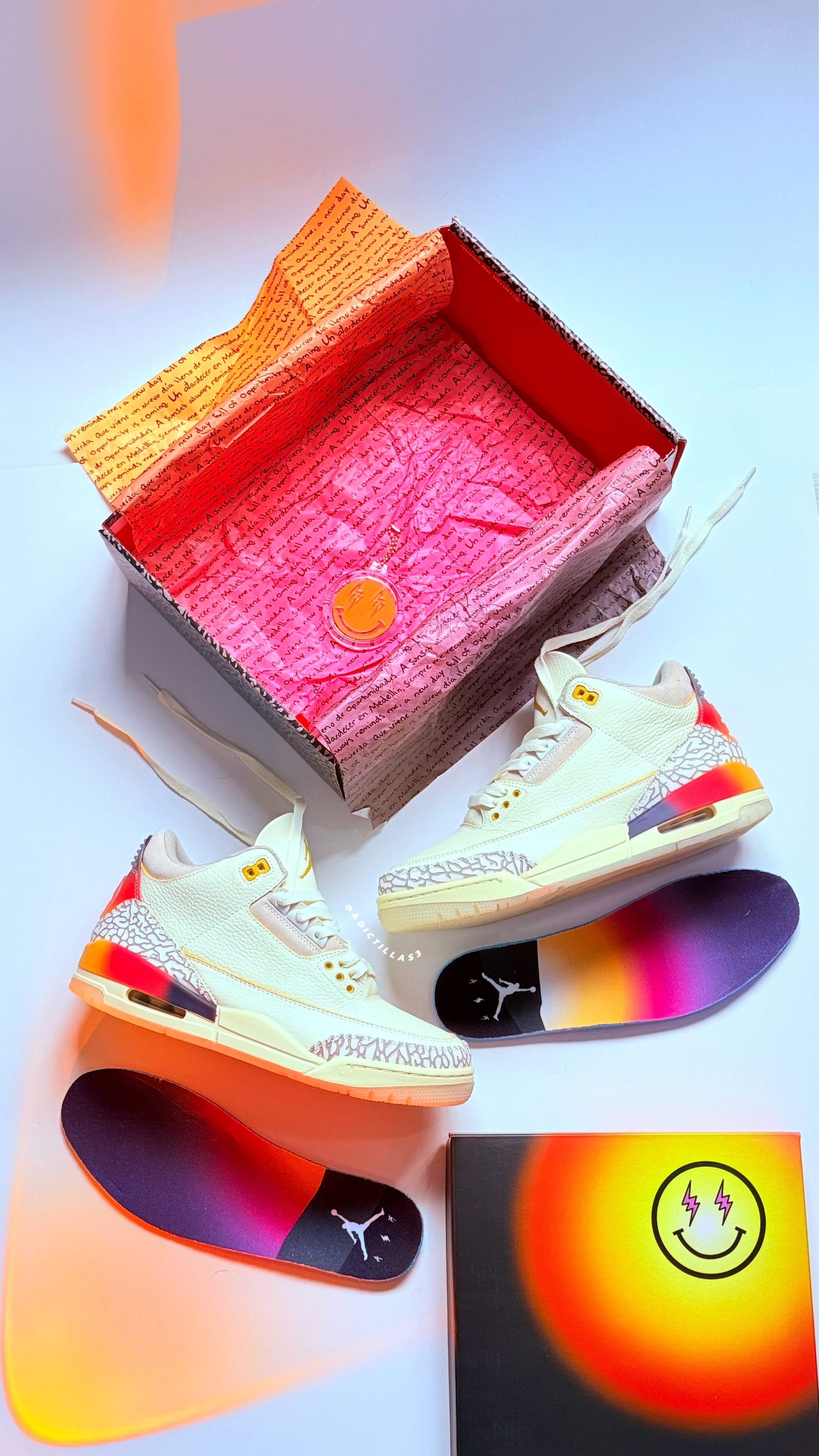 Air Jordan 3 x J Balvin    “ Medellín Sunset “