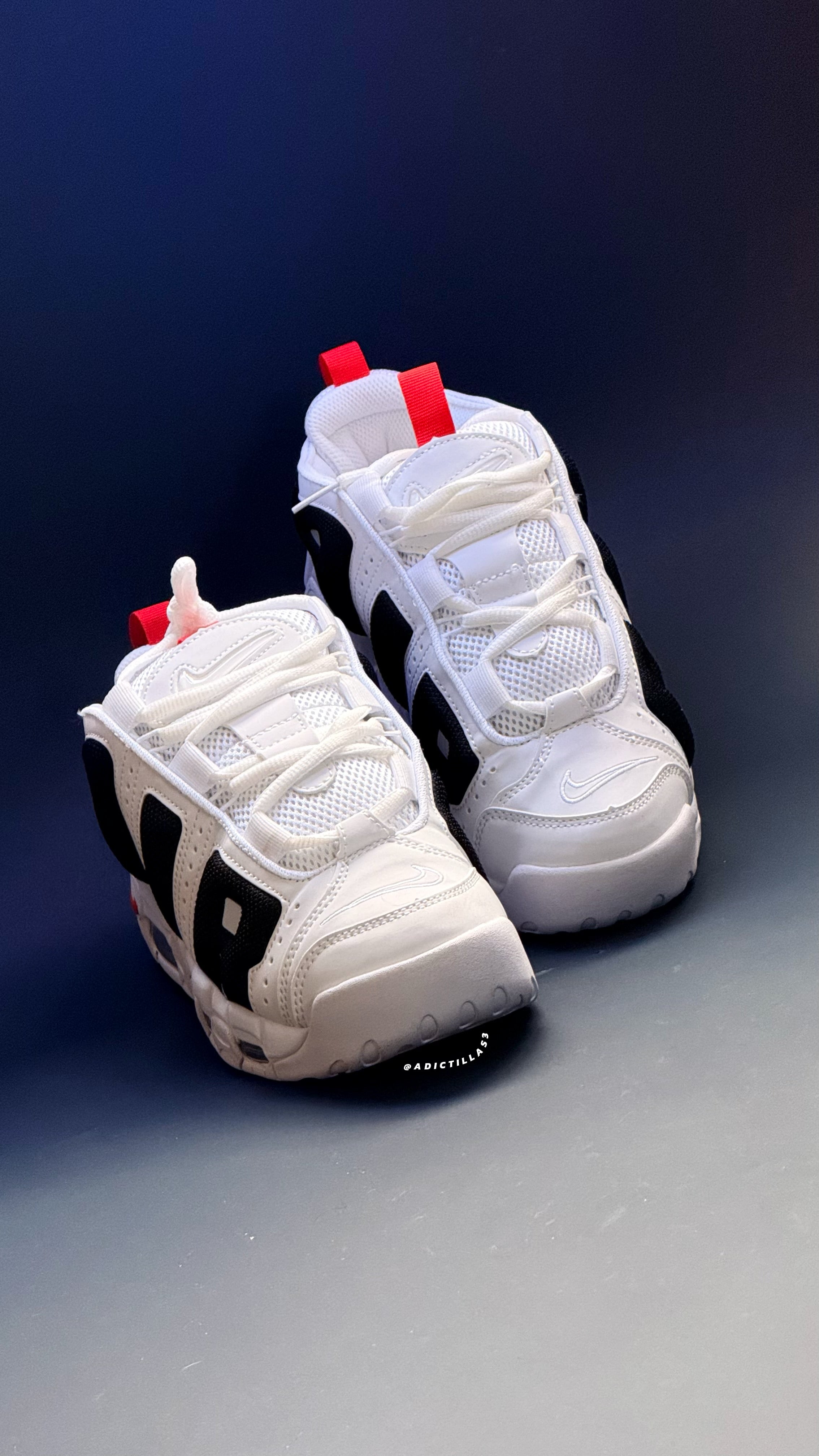 Nike Air More Up Tempo Low White Red