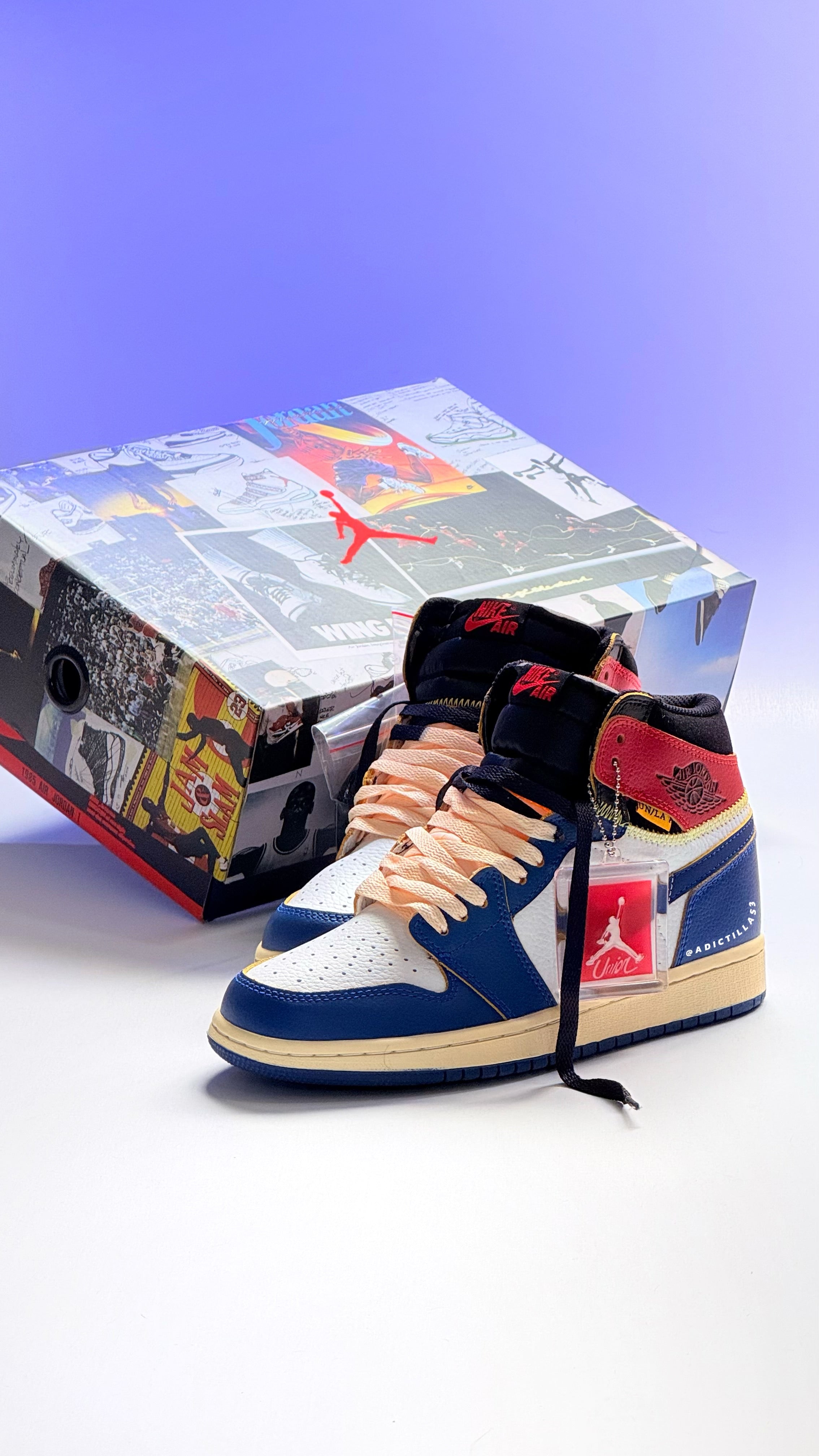 Air Jordan 1 x Union LA High Blue Toe