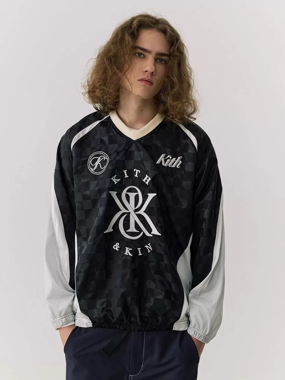 Jersey Kith Checkered Satin Dayton