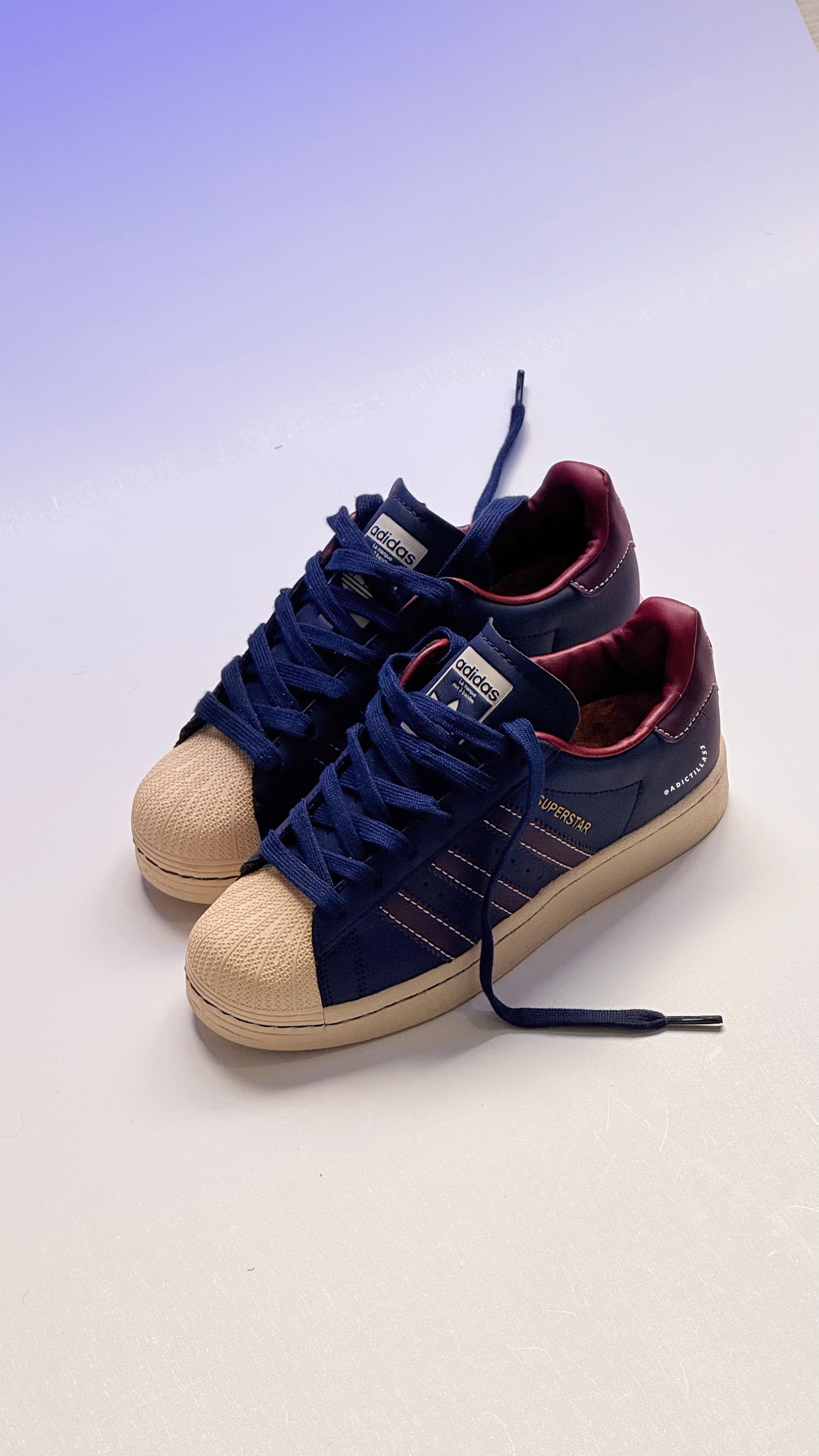 Adidas Originals Superstar 'Dark Navy Red'