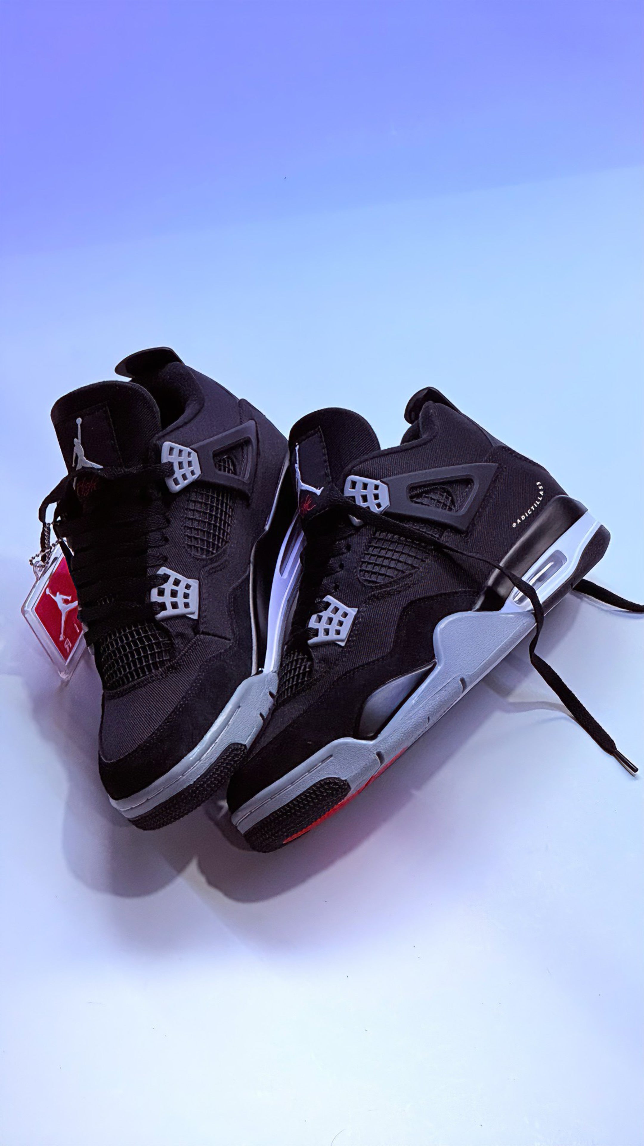 Air Jordan 4 Black Canvas