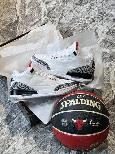 Air Jordan 3 white cement